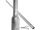 Flespaal met grondankers - verzinkt staal - diverse lengtes