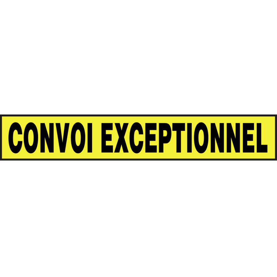 JD TRAFFIC Convoi exceptionenel sticker - reflecterend - 1000x160 mm