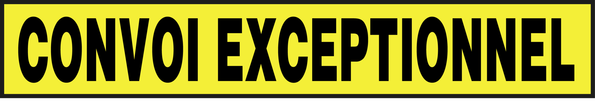 Exceptions Sticker JD TRAFFIC Convoi exceptionenel sticker - reflecterend - 1000x160 mm ...