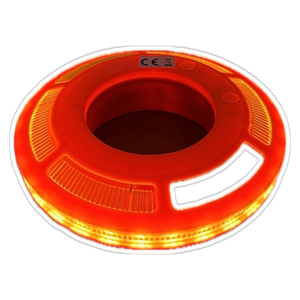 Verkeerskegel LED Flare ring - smart sequential - set met 8 stuks JD TRAFFIC Verkeerskegel LED Flare ring - smart sequential - set met 8 stuks