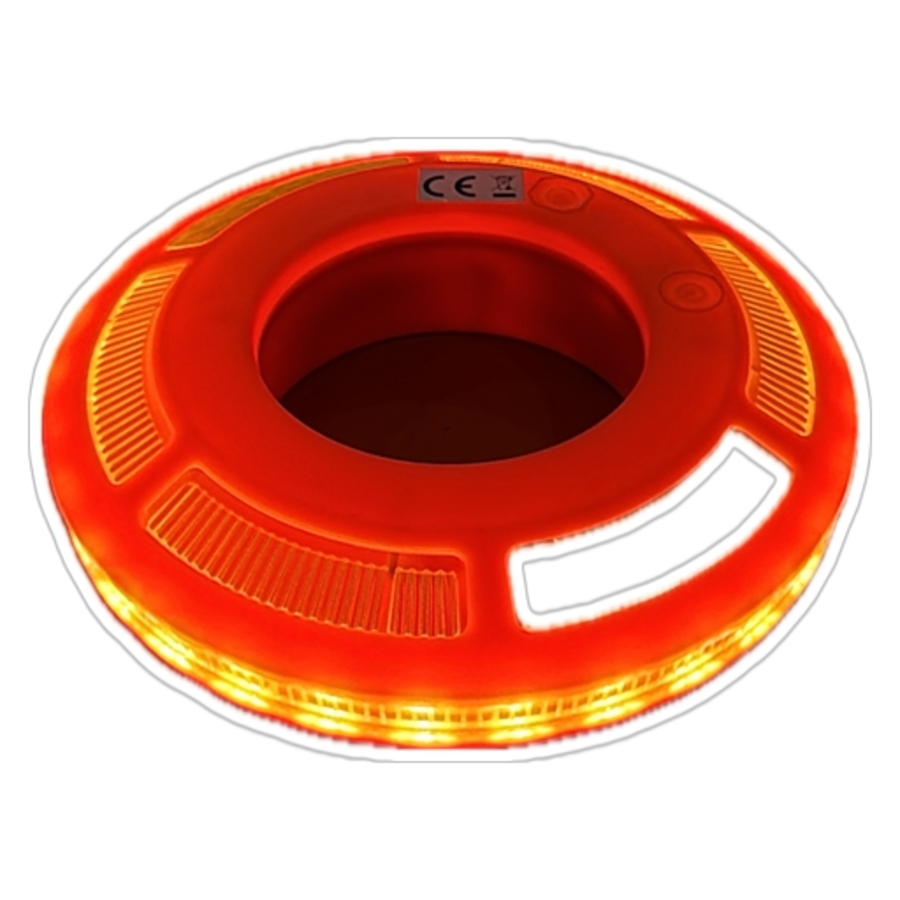 JD TRAFFIC Verkeerskegel LED Flare ring - smart sequential - set met 8 stuks