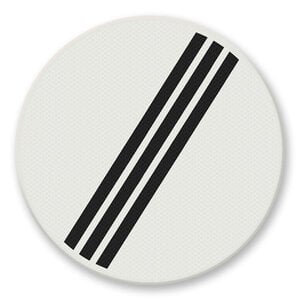 Verkeersbord RVV A08 - Einde alle verboden