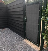 Gipea Easy To Fix Optimal Visibility Protection For Gate & Fence Maatwerk voor uw poorten en balkons CARBON BLACK zichtreductie van  (95%)
