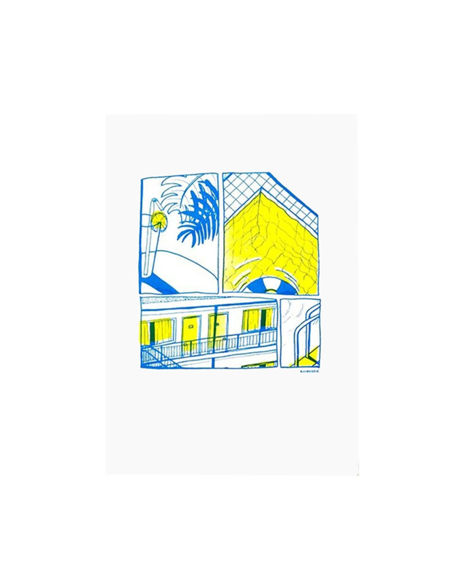 Alice Mulder Alice Mulder - Motel, Riso Print