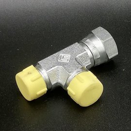 T 1/4" BSP 2X M - 1X F TOURN