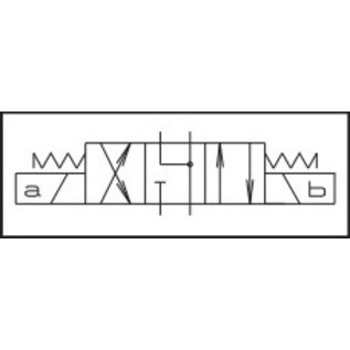 AD3E03CW003 Distributeur NG6 CETOP3 cmd. électr. 4/3 DC sans bob.