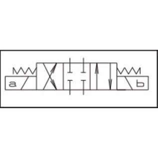 AD5E01CK002 Distributeur NG10 CETOP5 cmd. électr. 4/3 AC sans bob.