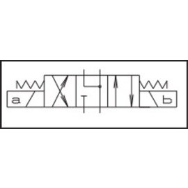 AD5E03CJ002 Distributeur NG10 CETOP5 cmd. électr. 4/3 + bob. 115VAC