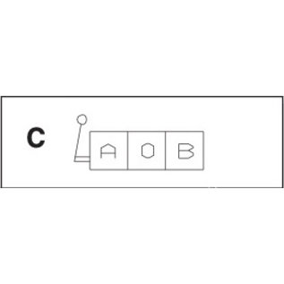 AD3L02CZ004 Distributeur NG6 CETOP3 cmd. manuelle 4/3