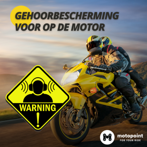 Gehoorbescherming voor op de motor
