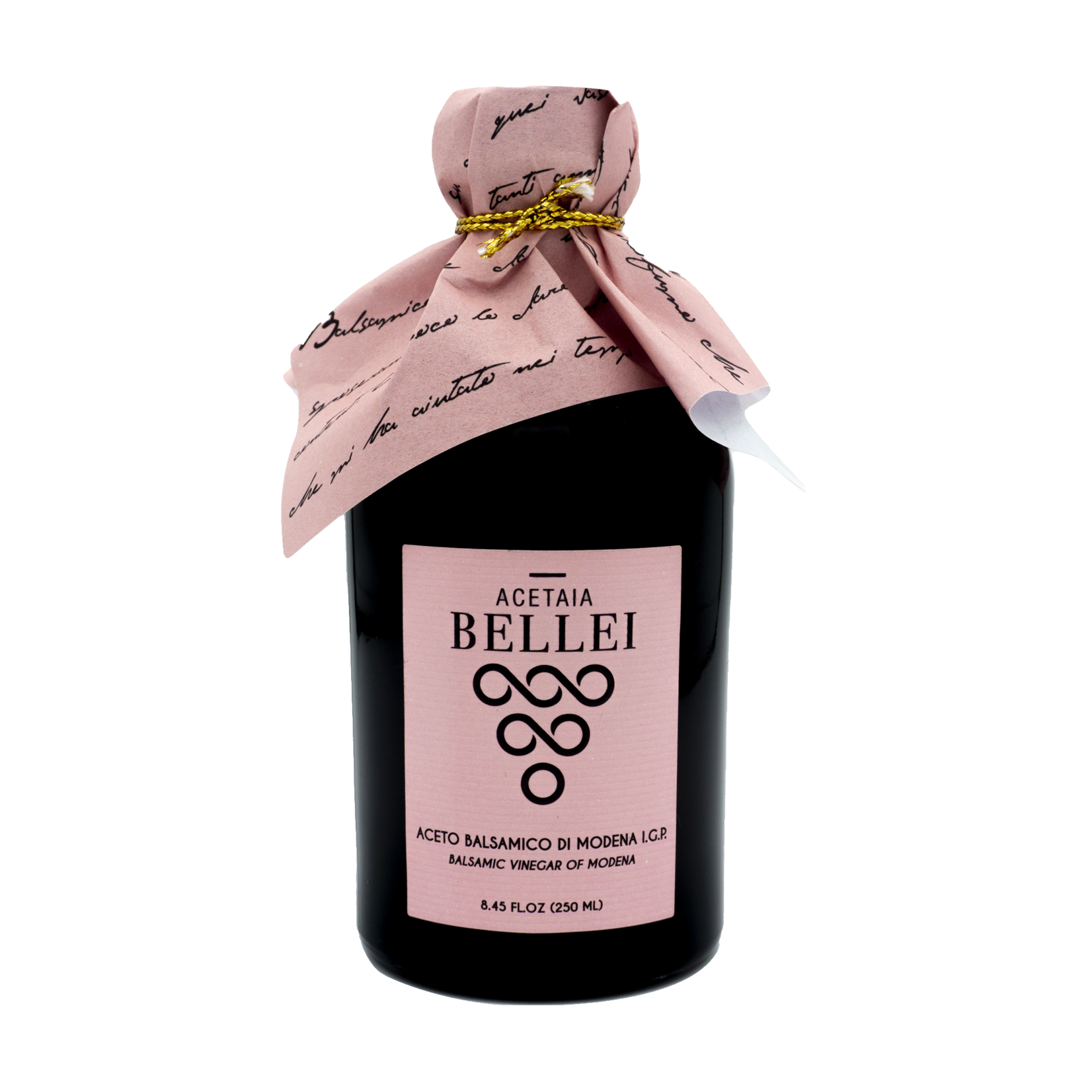 Acetaia Bellei Aceto Balsamico di Modena IGP, gift roze fles, 250ml