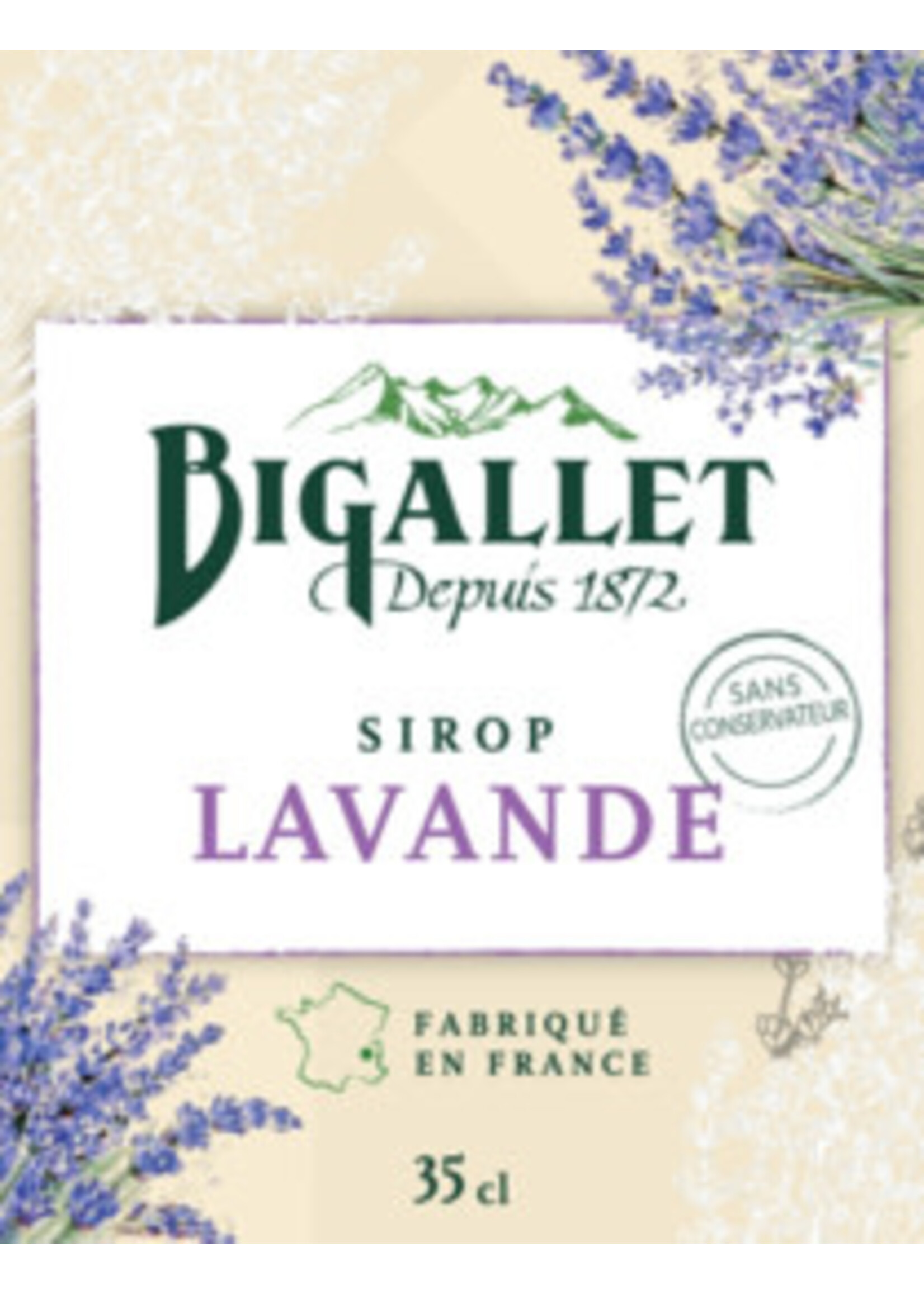 Bigallet Bigallet, Siroop les petites 35cl, Lavande - lavendel