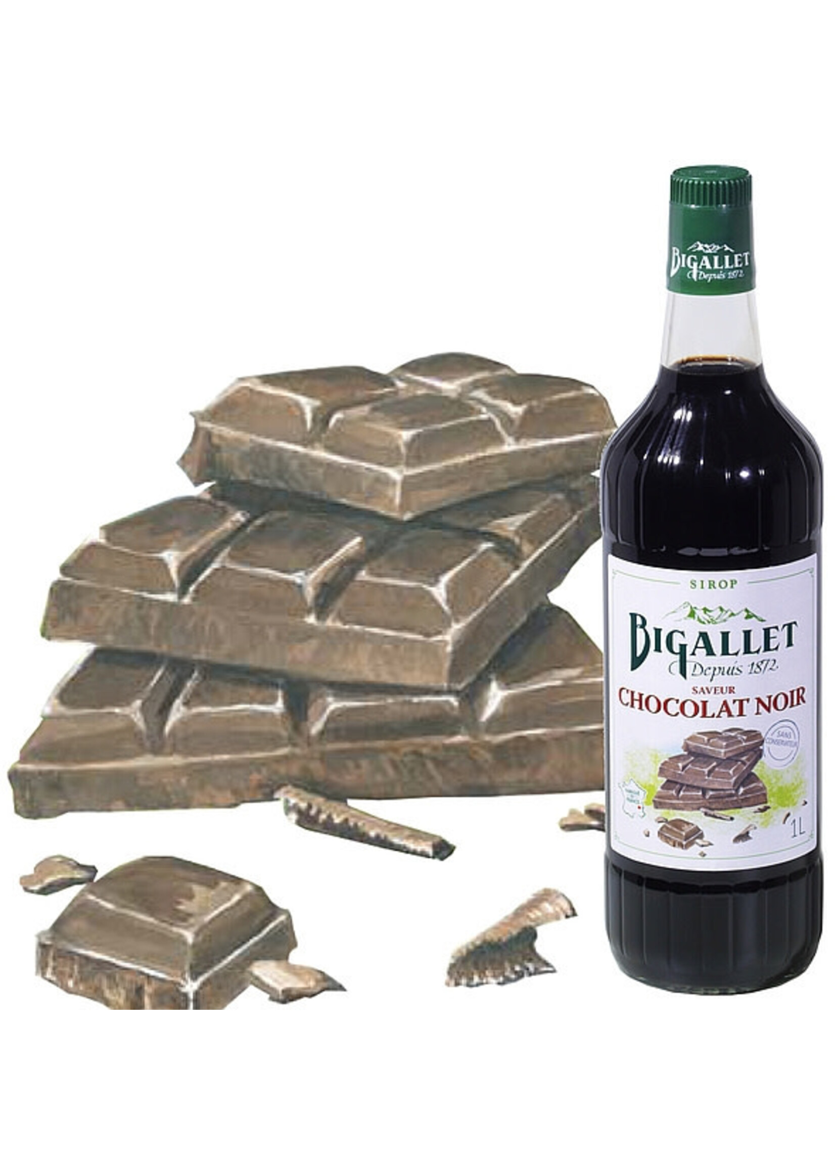 Bigallet, Siroop les petites 35cl, koffiesiroop chocolat noir