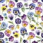 Ambiente, Servetten, Pansy all over, 33x33cm, 3-laags
