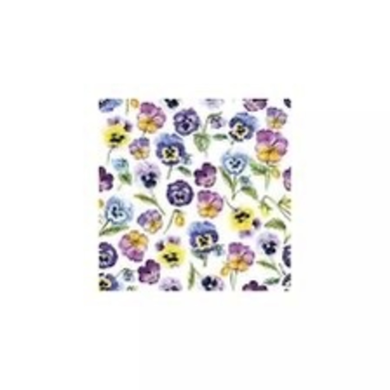 Ambiente, Servetten, Pansy all over, 25x25cm, 3-laags