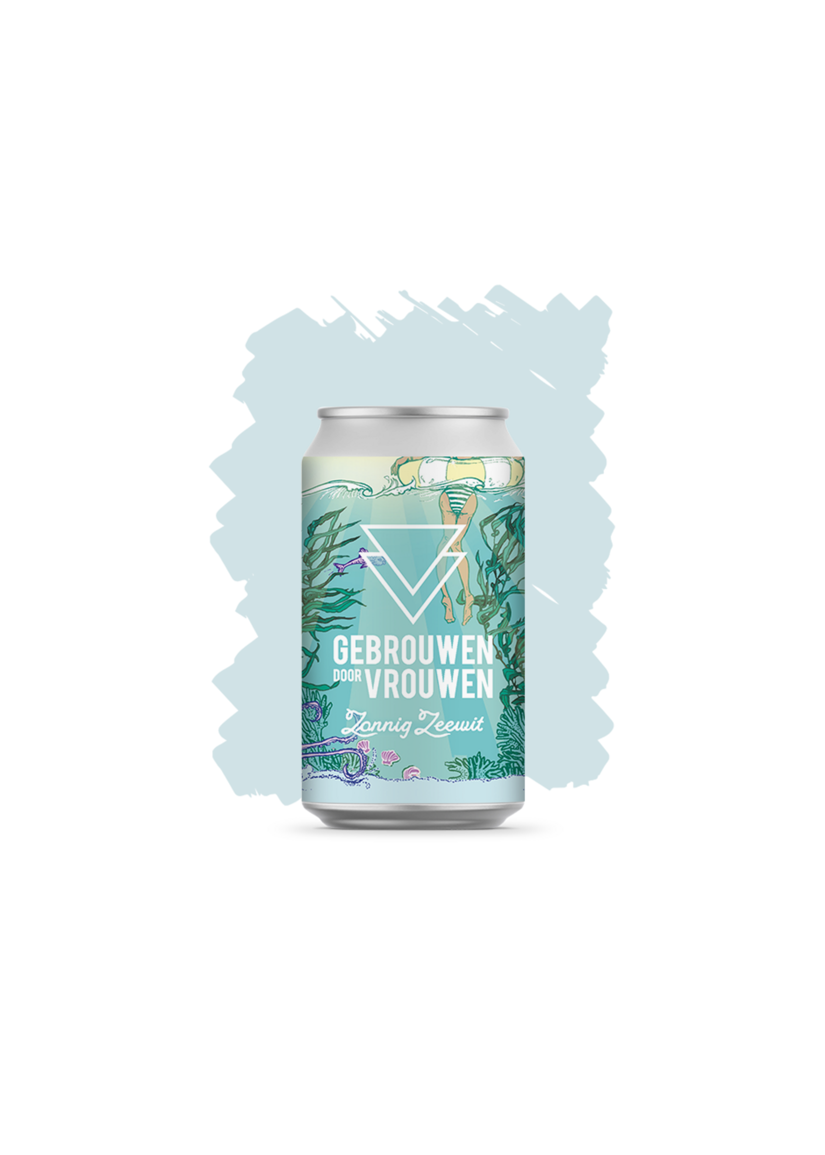 Gebrouwen door vrouwen Bier, Gebrouwen door vrouwen, Zonnig Zeewit blik, 33cl