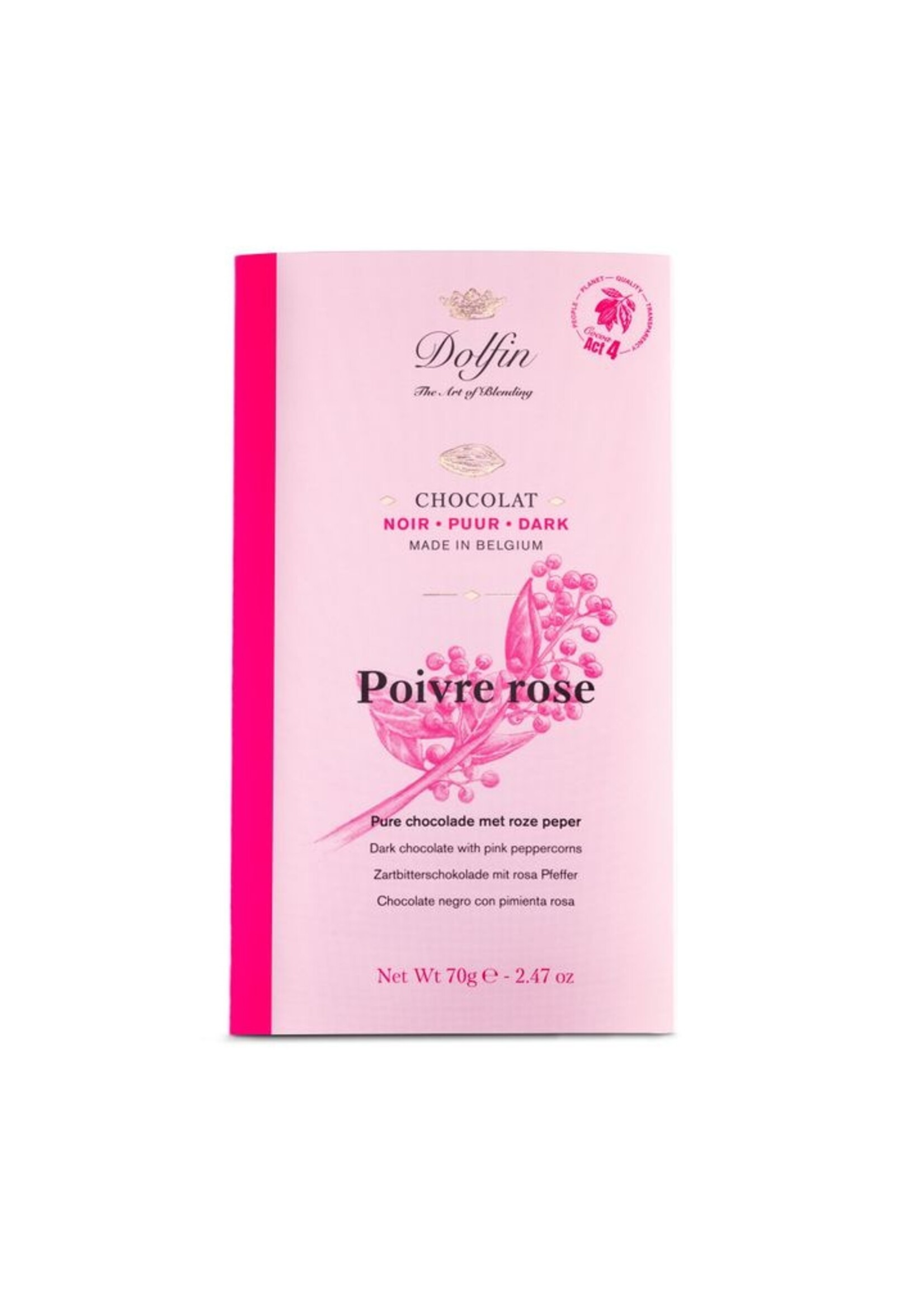 Dolfin Dolfin, Puur 60% Roze Peper