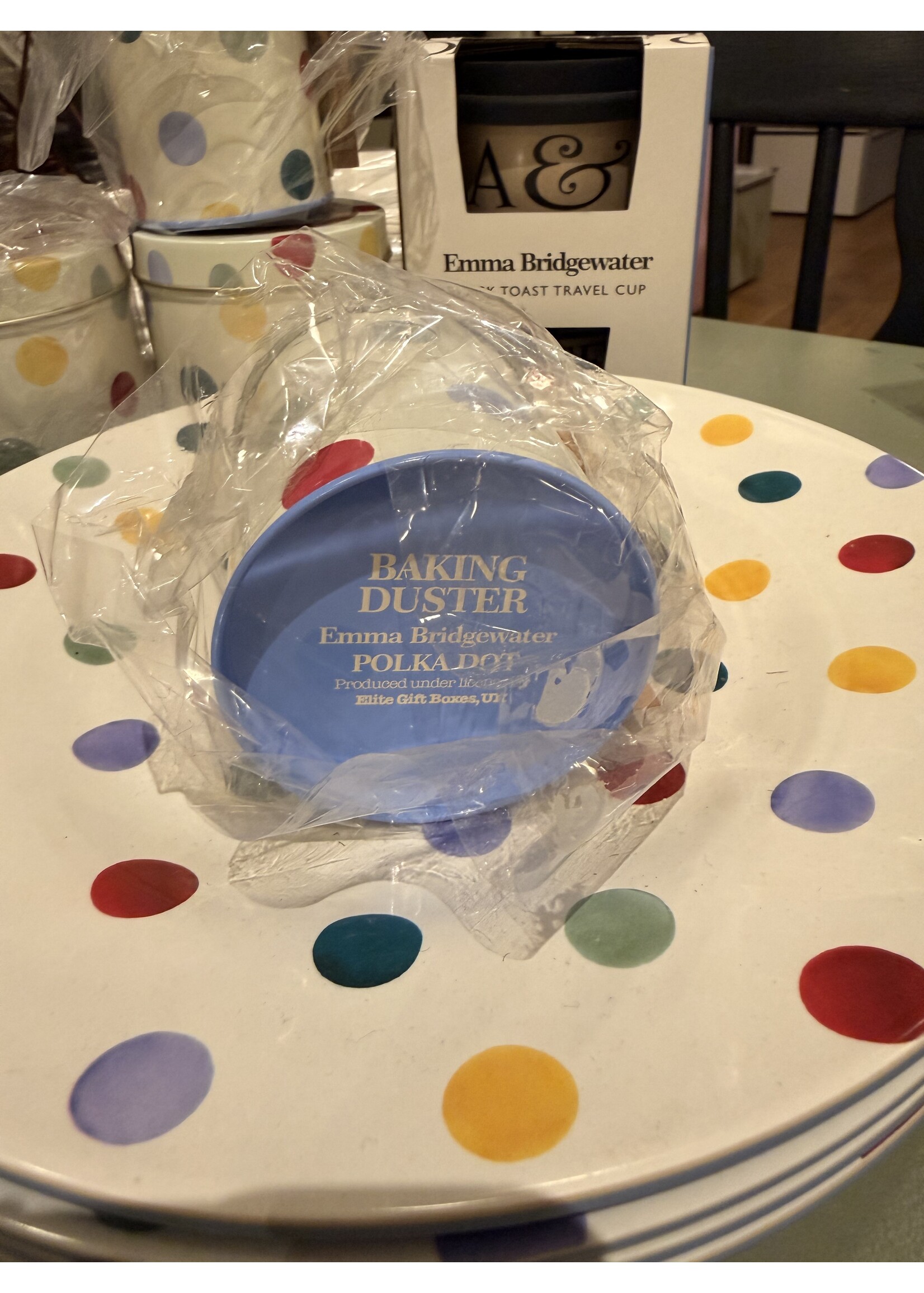 Emma, Polka dots Melamine Dinner Plate