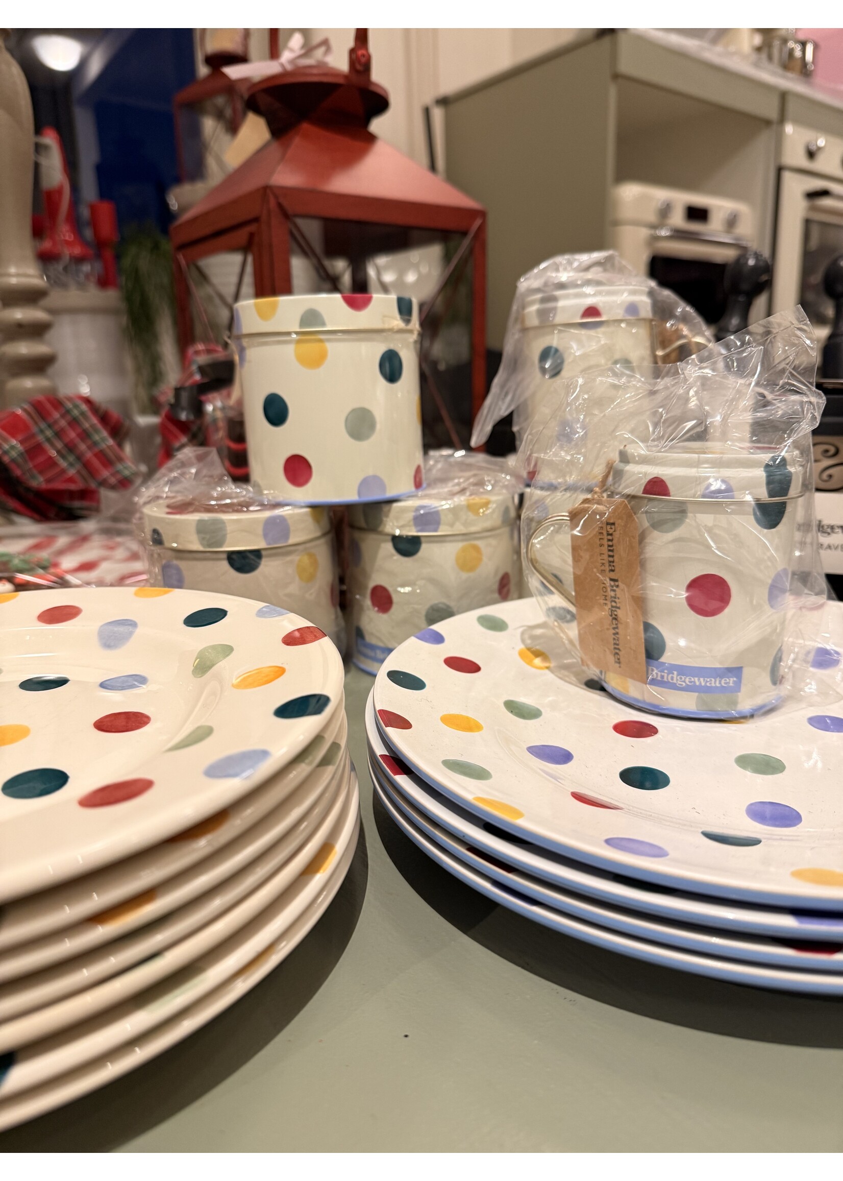 Emma, Polka dots Melamine Dinner Plate