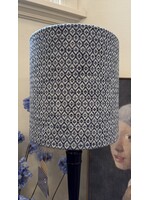 Lampen Compleet, handgemaakt, blauw wiebertje met kap