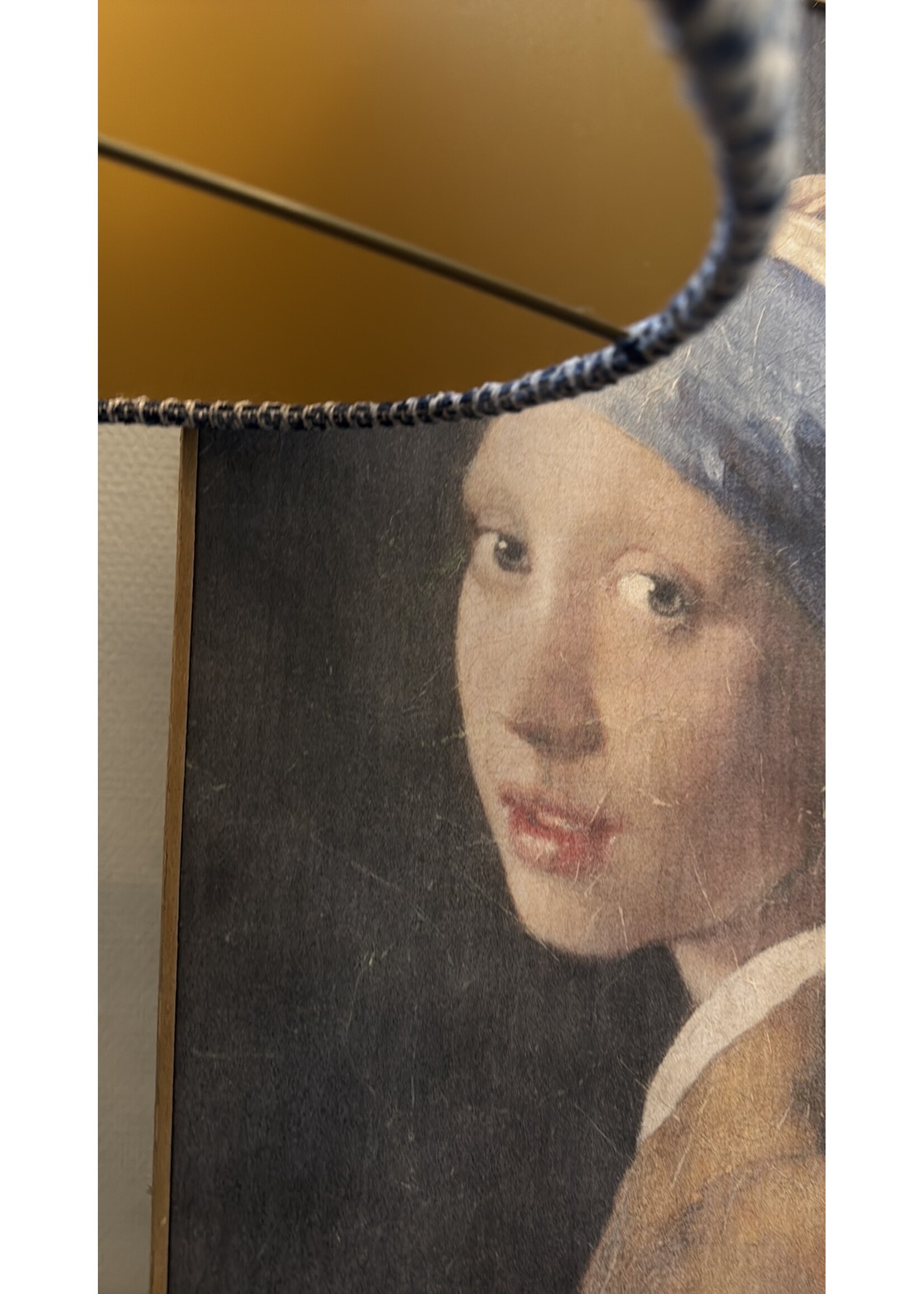Lampen Compleet, handgemaakt, blauw wiebertje met kap