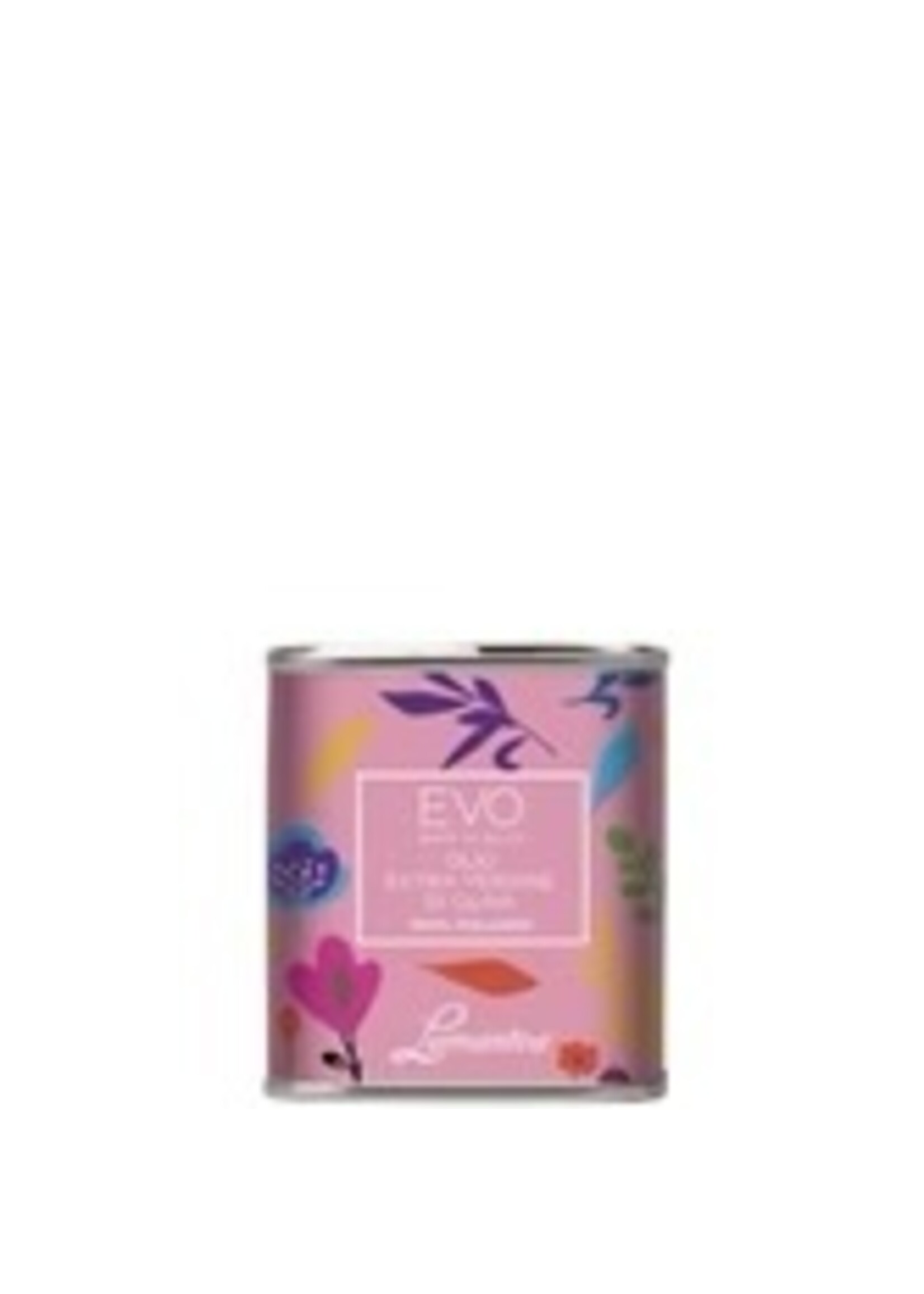 Extra vergine olijfolie in designblikje Fiore Rosa, 100ml