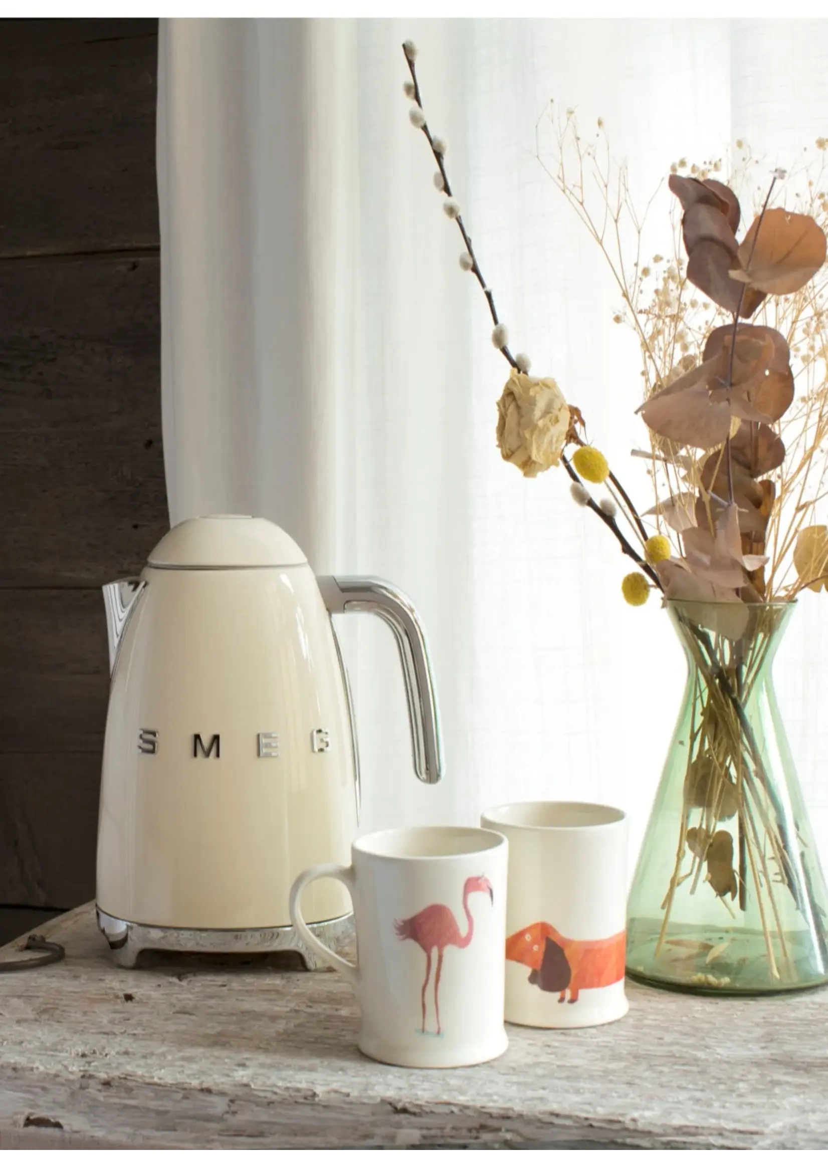 Smeg, Waterkoker, 50's Style, 1.7l, creme