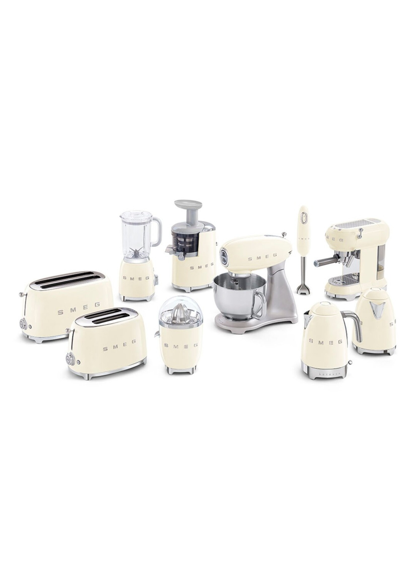 Smeg Smeg, Staafmixer, 50's Style,  Set Créme Accessoires