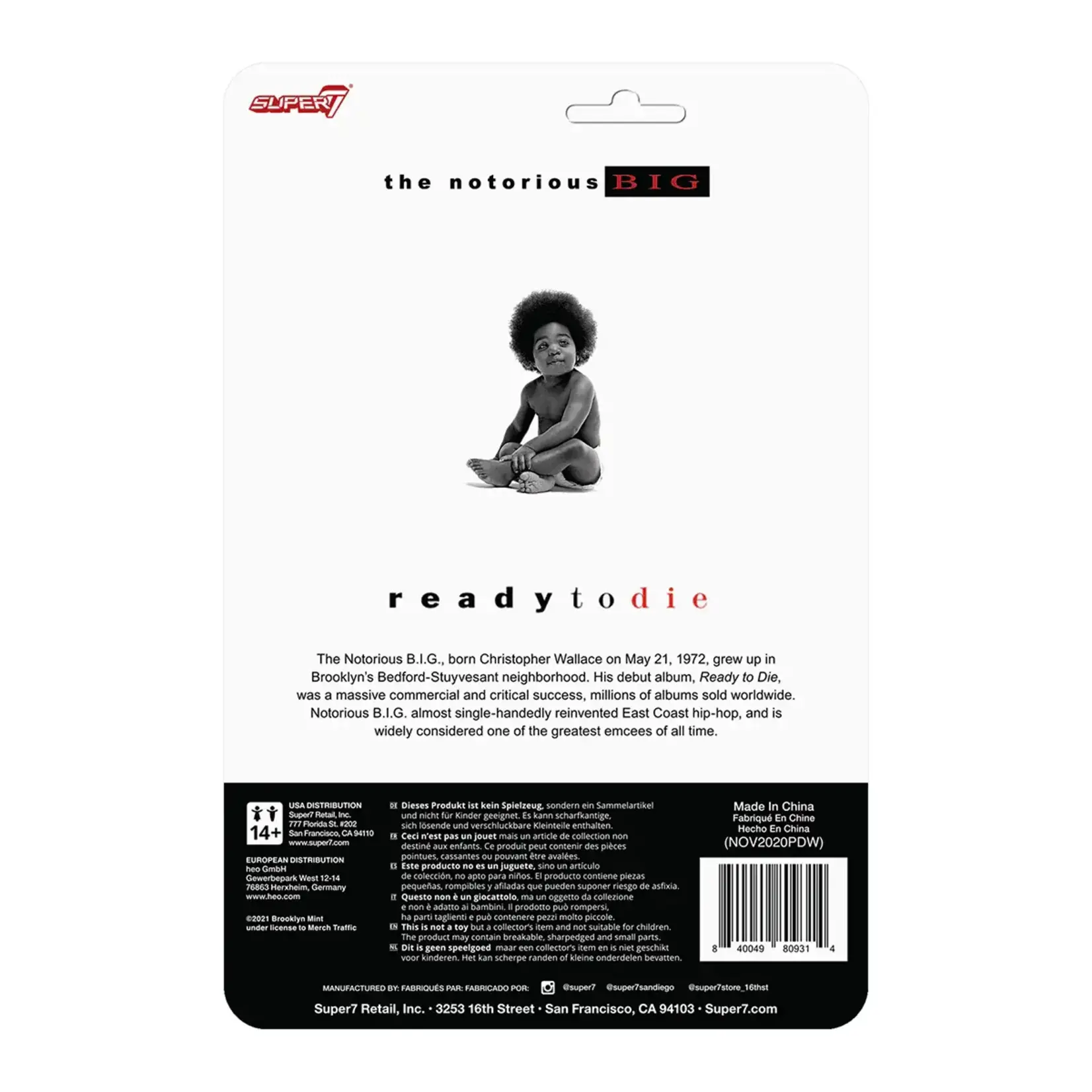 Notorious B.I.G. ReAction Figure - Notorious B.I.G. ReAction Figure - The Original