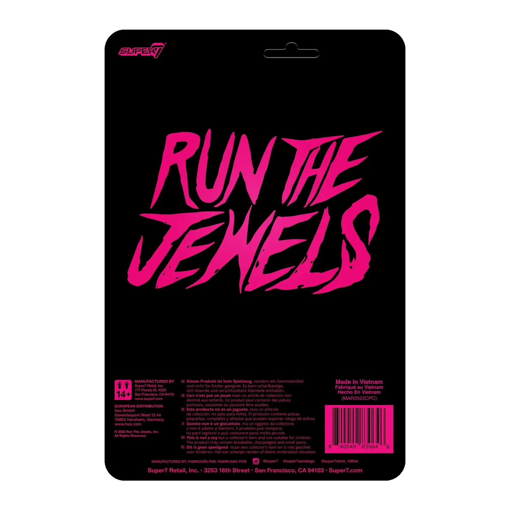 Run the Jewels ReAction Figures Wave 2 Set - Dangerous Killer Mike and El-P