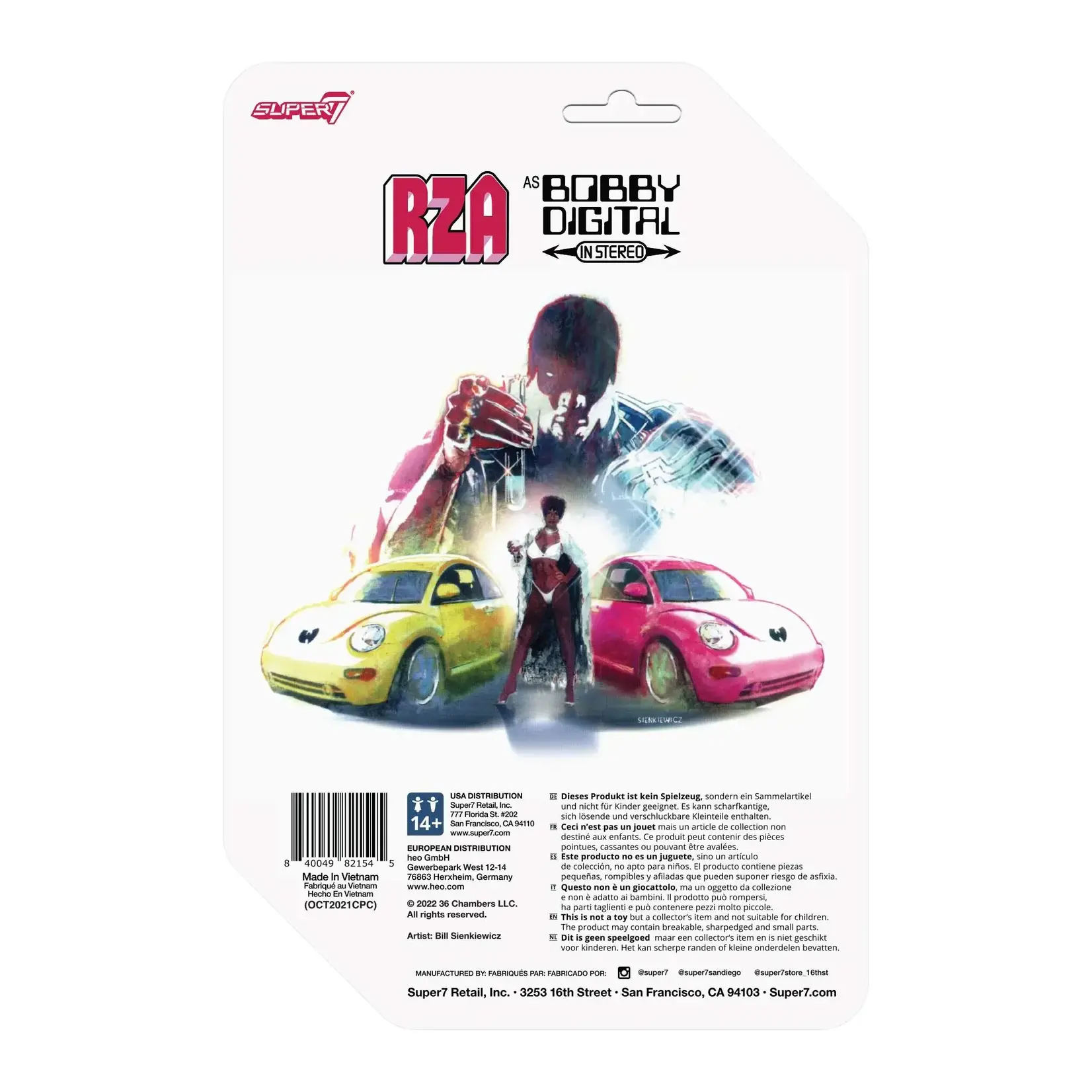 RZA ReAction Figure Bobby Digital Standard Cardback