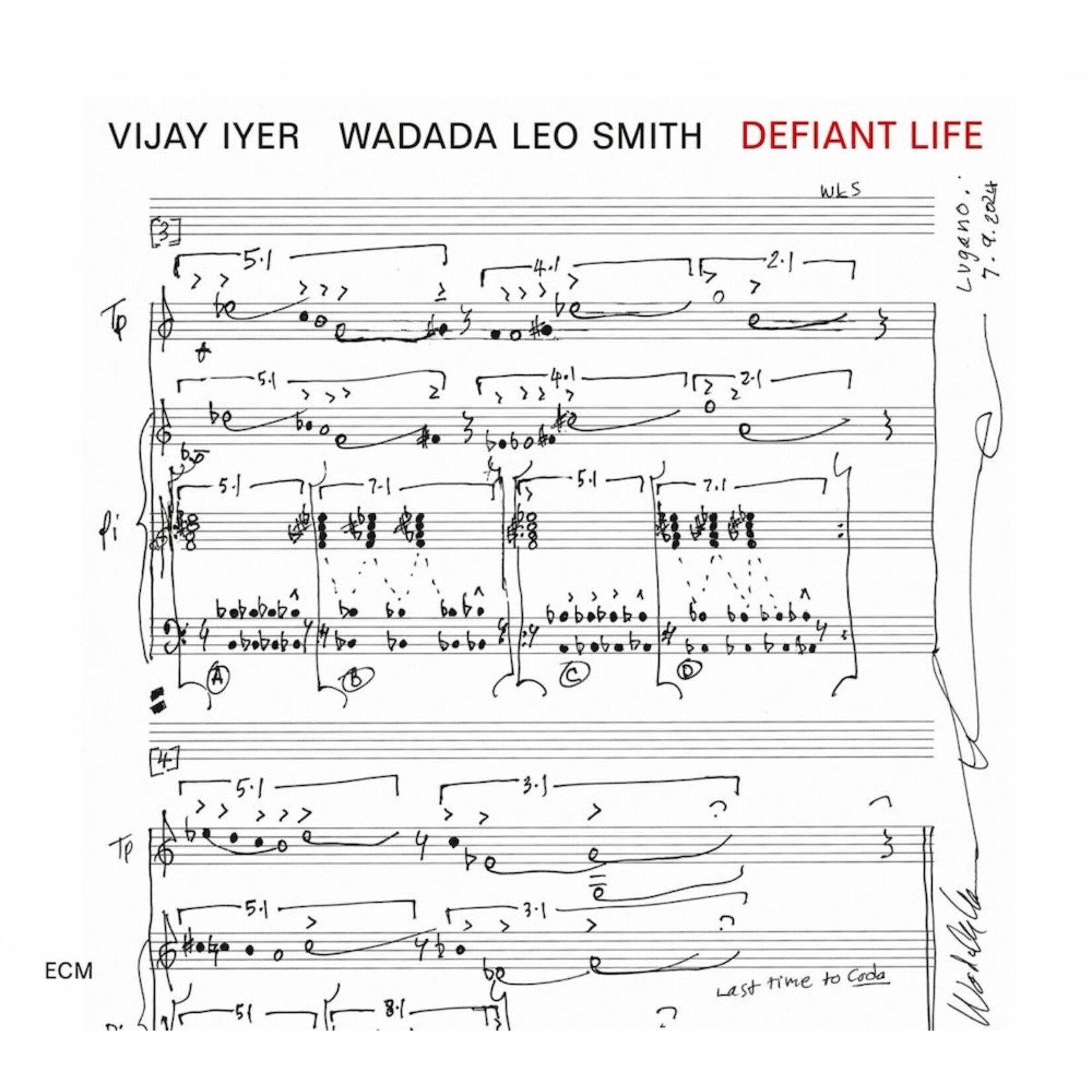 Vijay Iyer / Wadada Leo Smith – Defiant Life