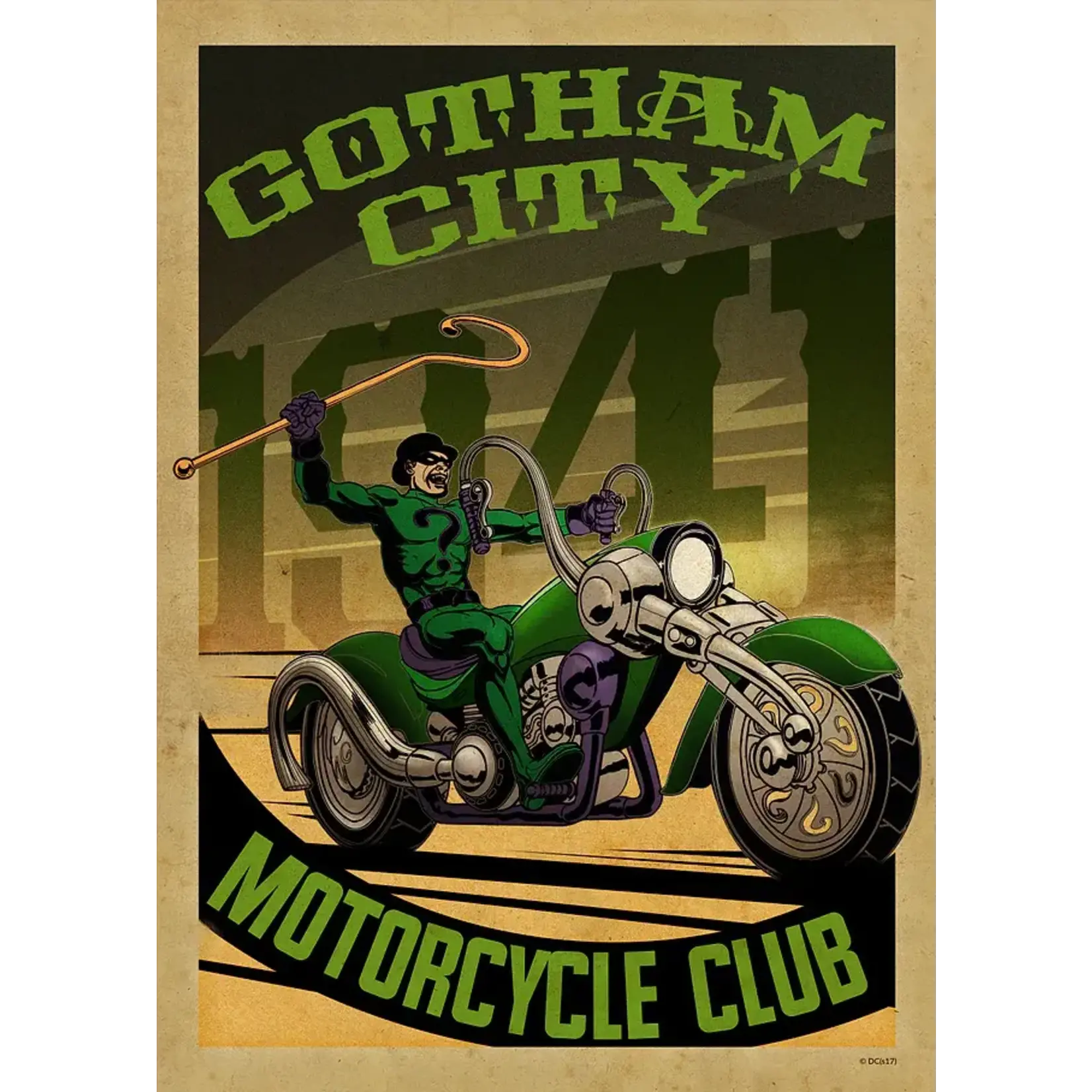 DC Comics - Gotham City Motor Club - Riddler Rider (45x32)
