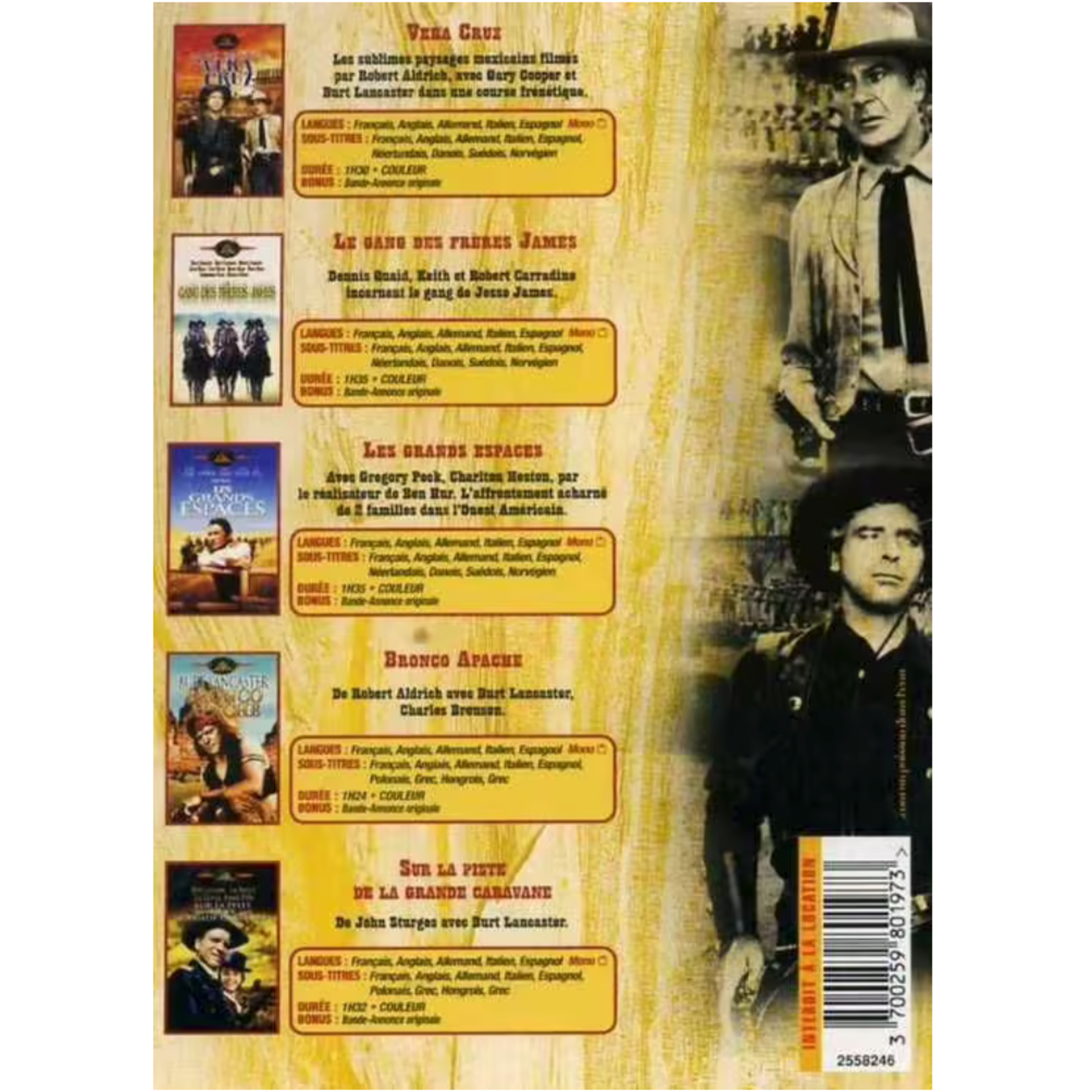 Westerns de légende - 5 Movies