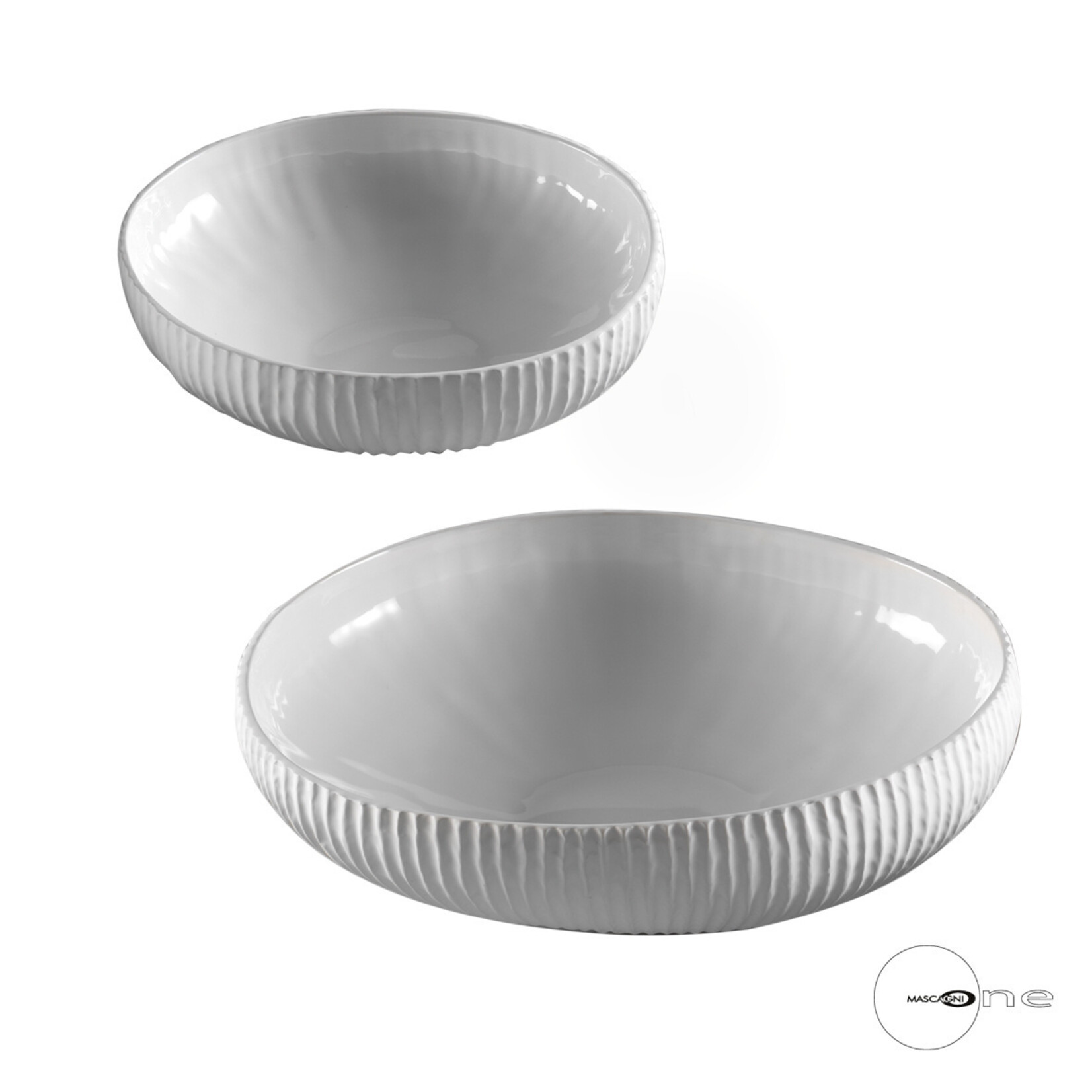 Mascagni O1419 Set 2 Bowl - Col.White