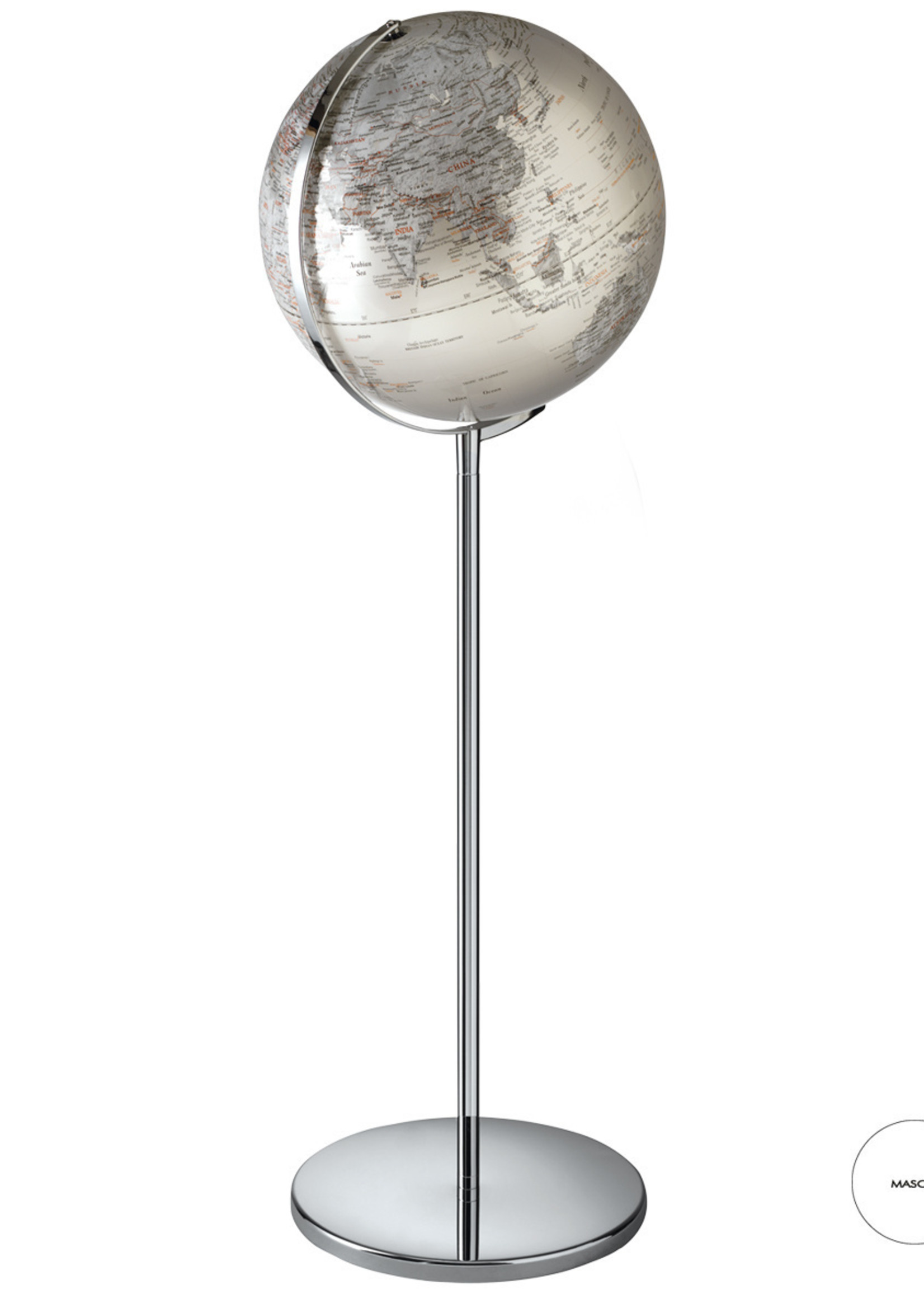 Mascagni O1244 Illuminated Globe - Col.Silver