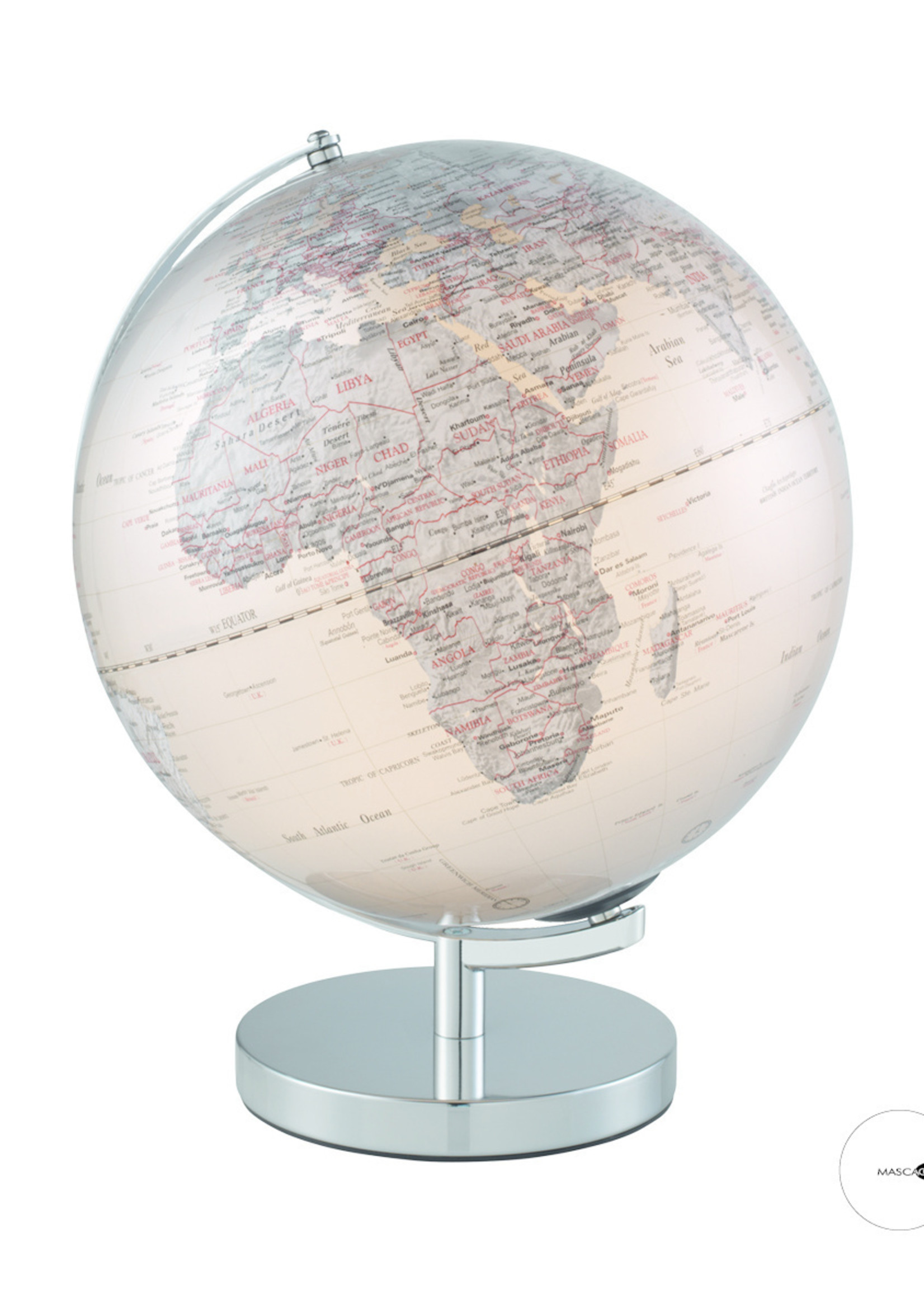 Mascagni O709 Illuminated Globe - Col.Silver