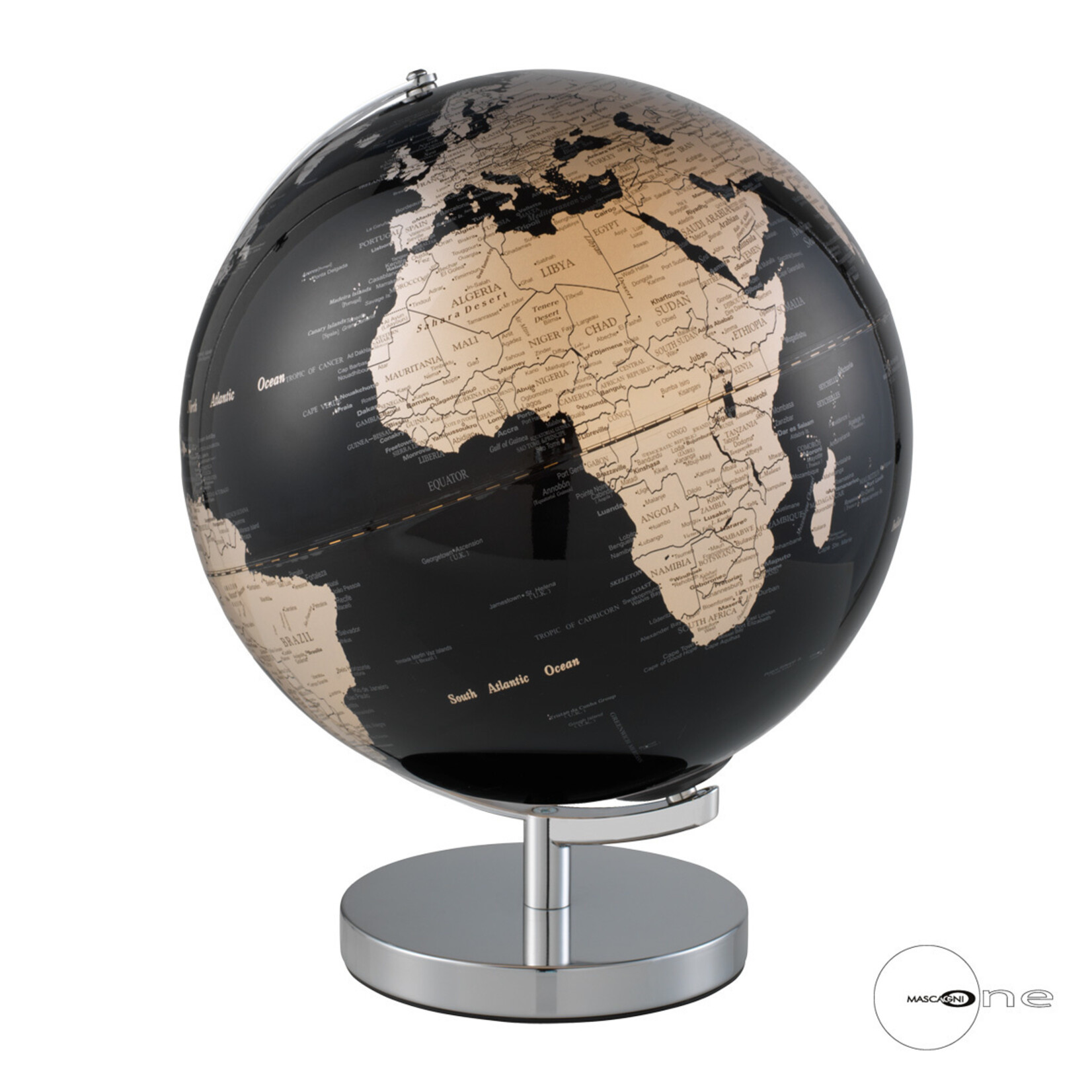 Mascagni O964 Illuminated Globe - Col.Black