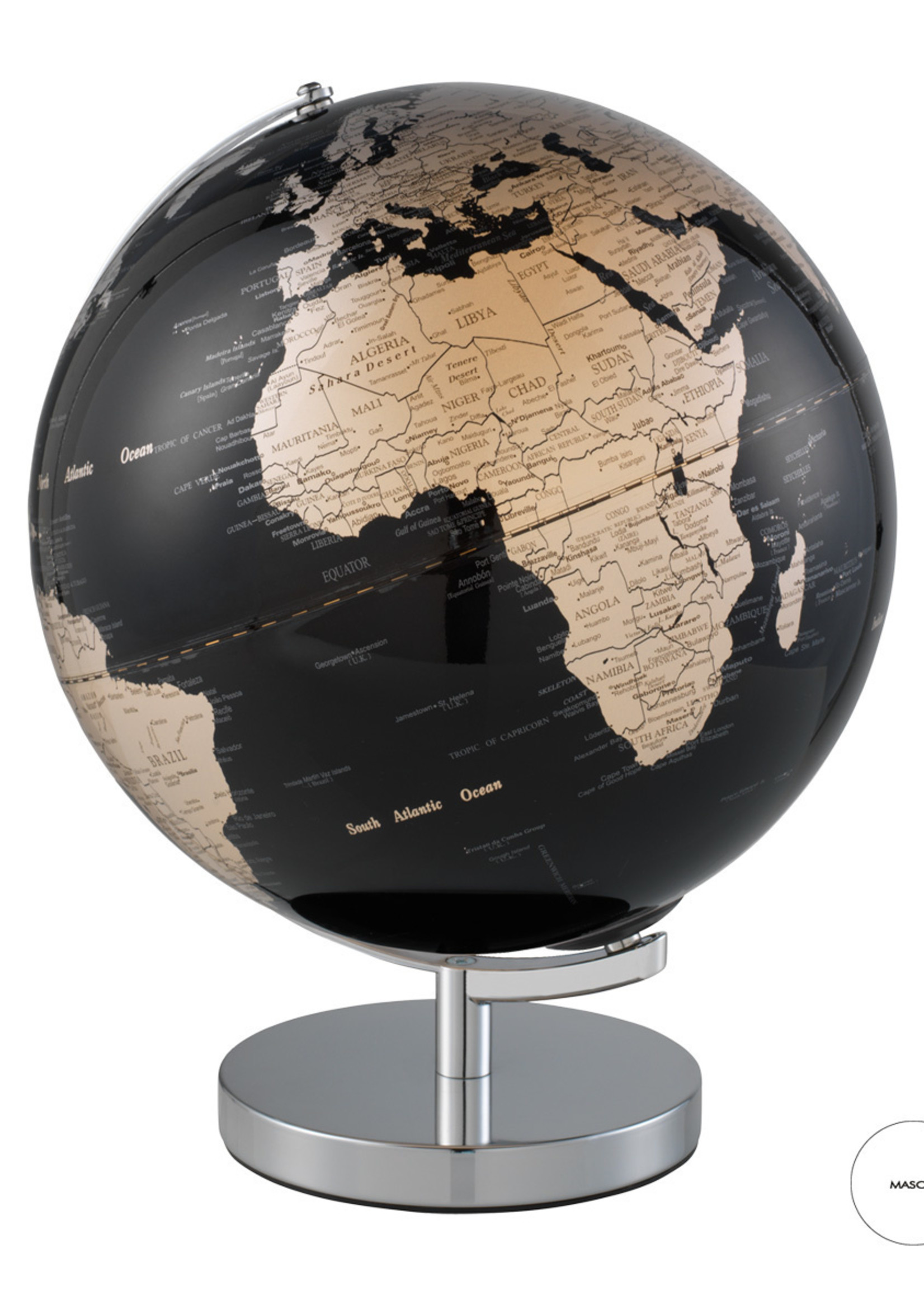 Mascagni O964 Illuminated Globe - Col.Black