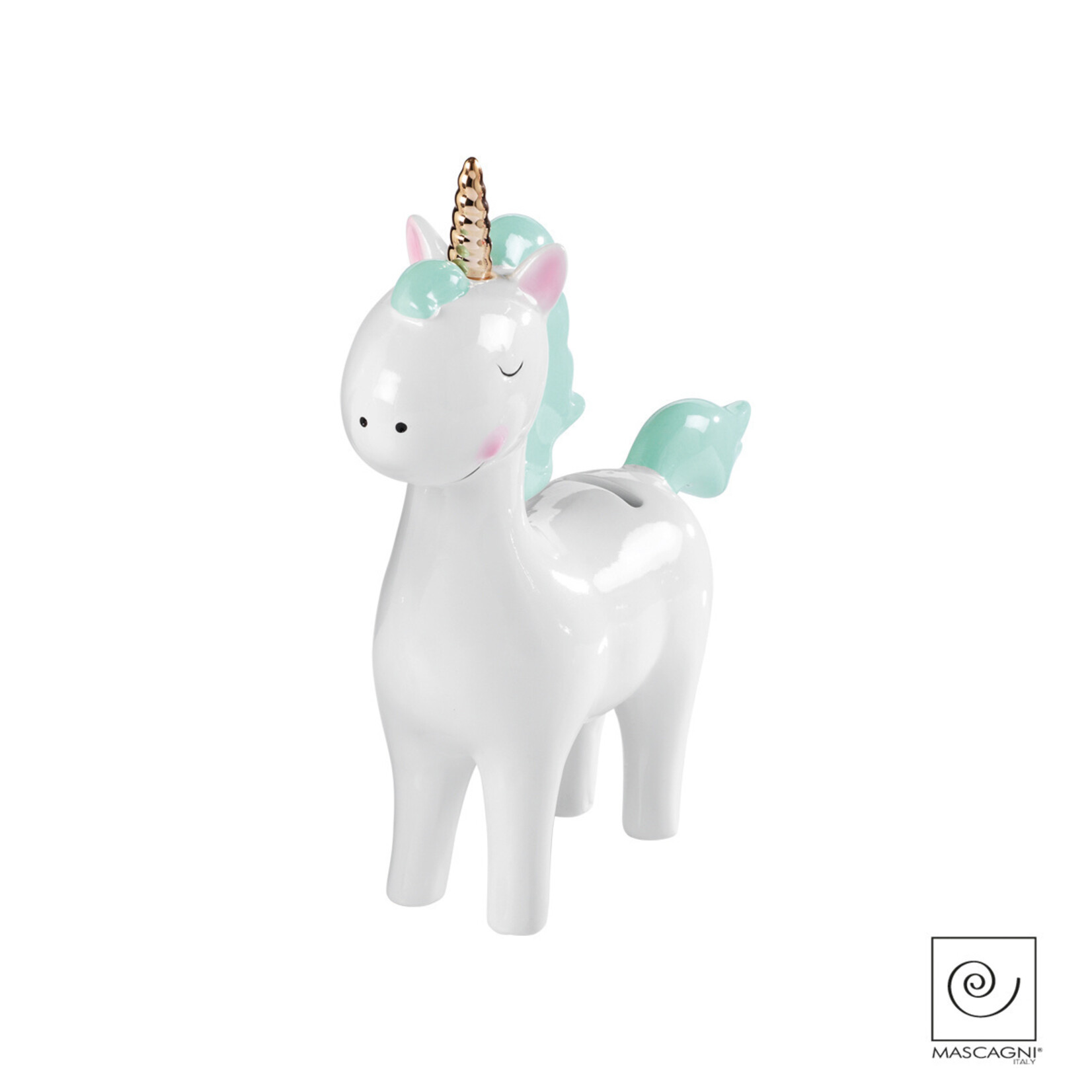 Mascagni A866 Money Box - Col.Aquamarine