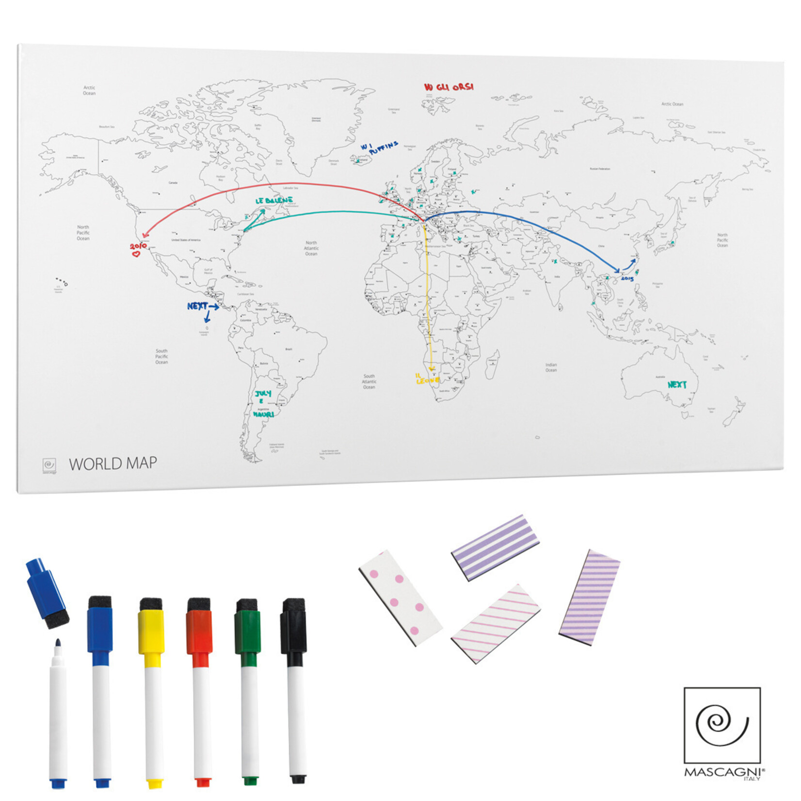 Mascagni Map Planisphere 70X37