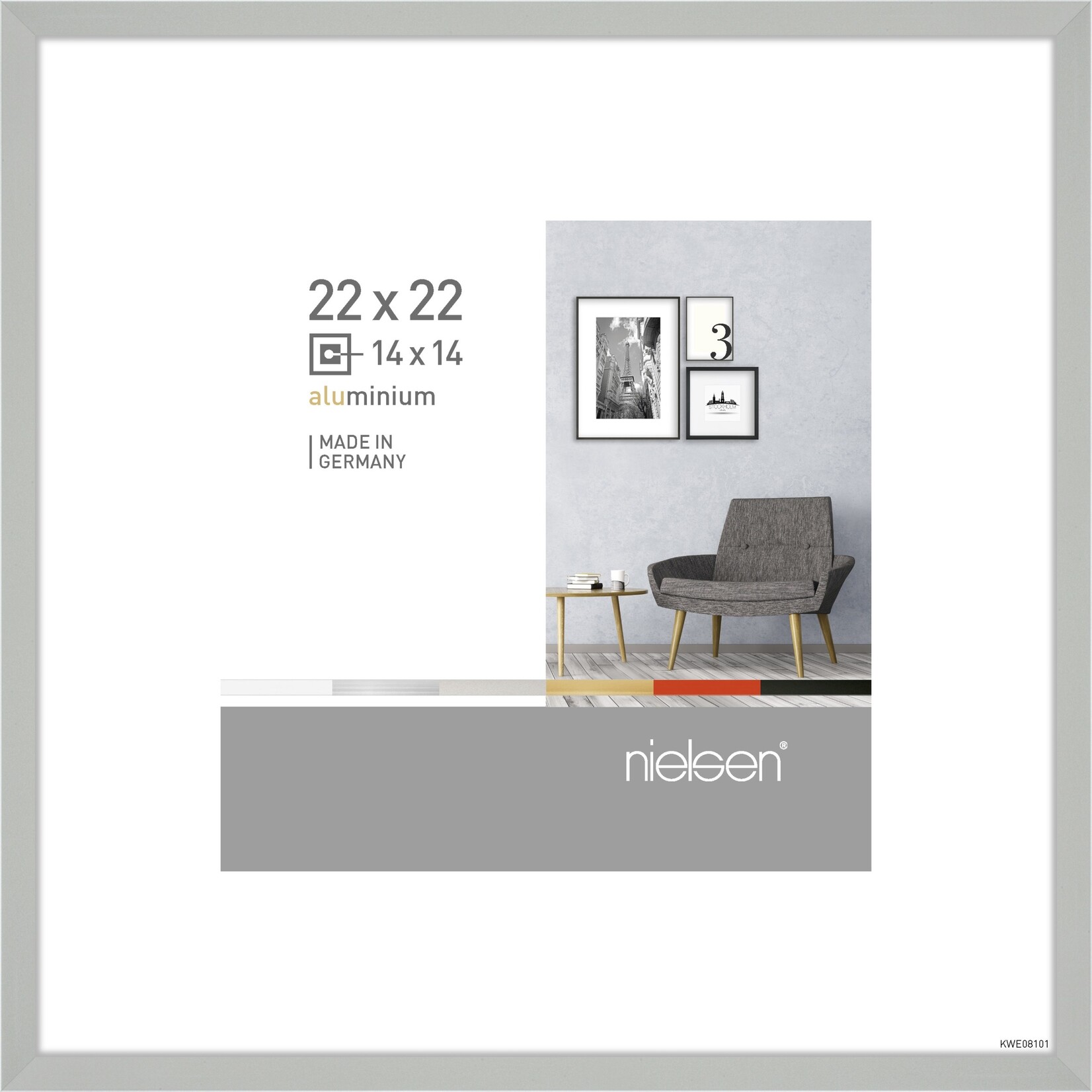 Nielsen Pixel 22 x 22 cm p.p. 14 x 14 cm