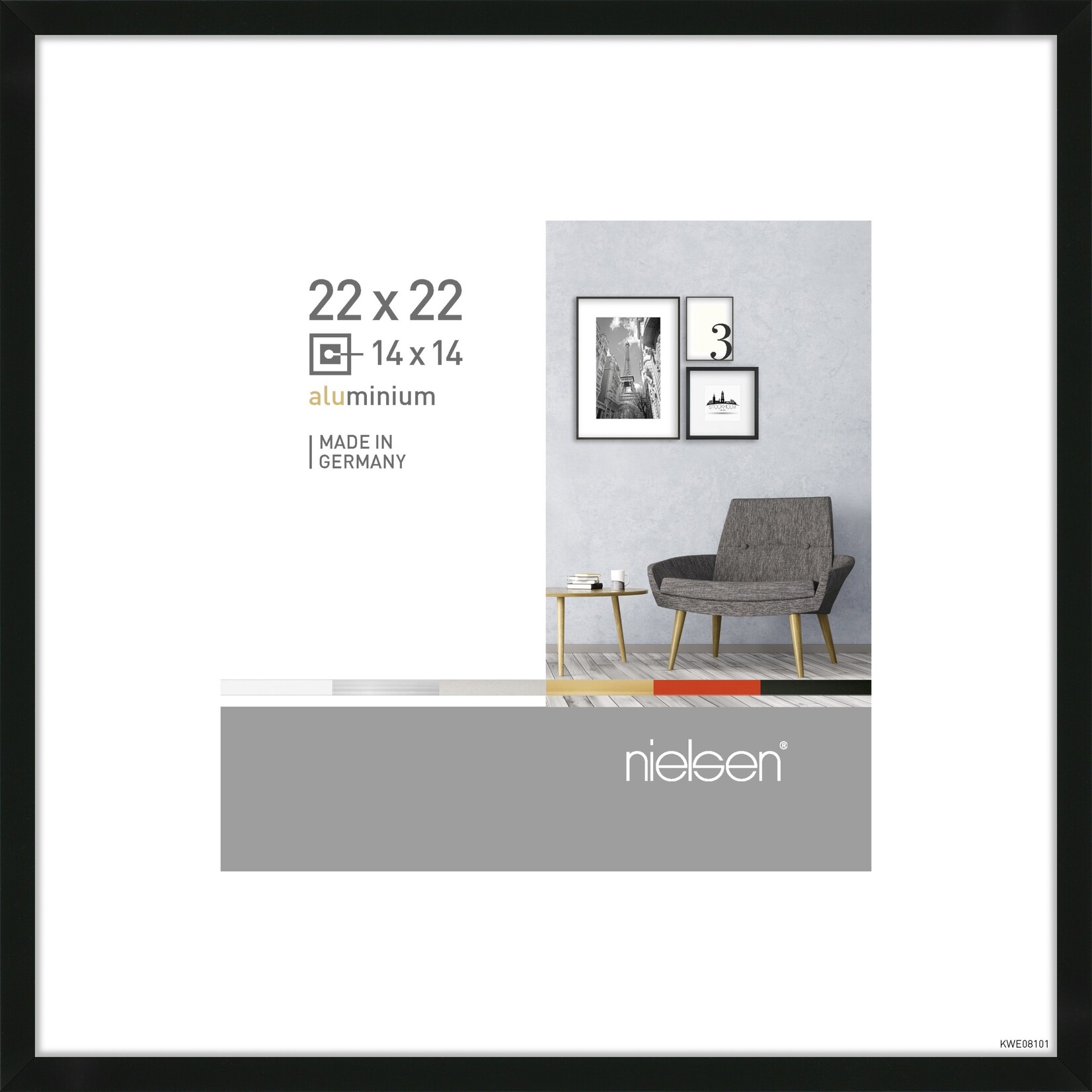 Nielsen Pixel 22 x 22 cm p.p. 14 x 14 cm