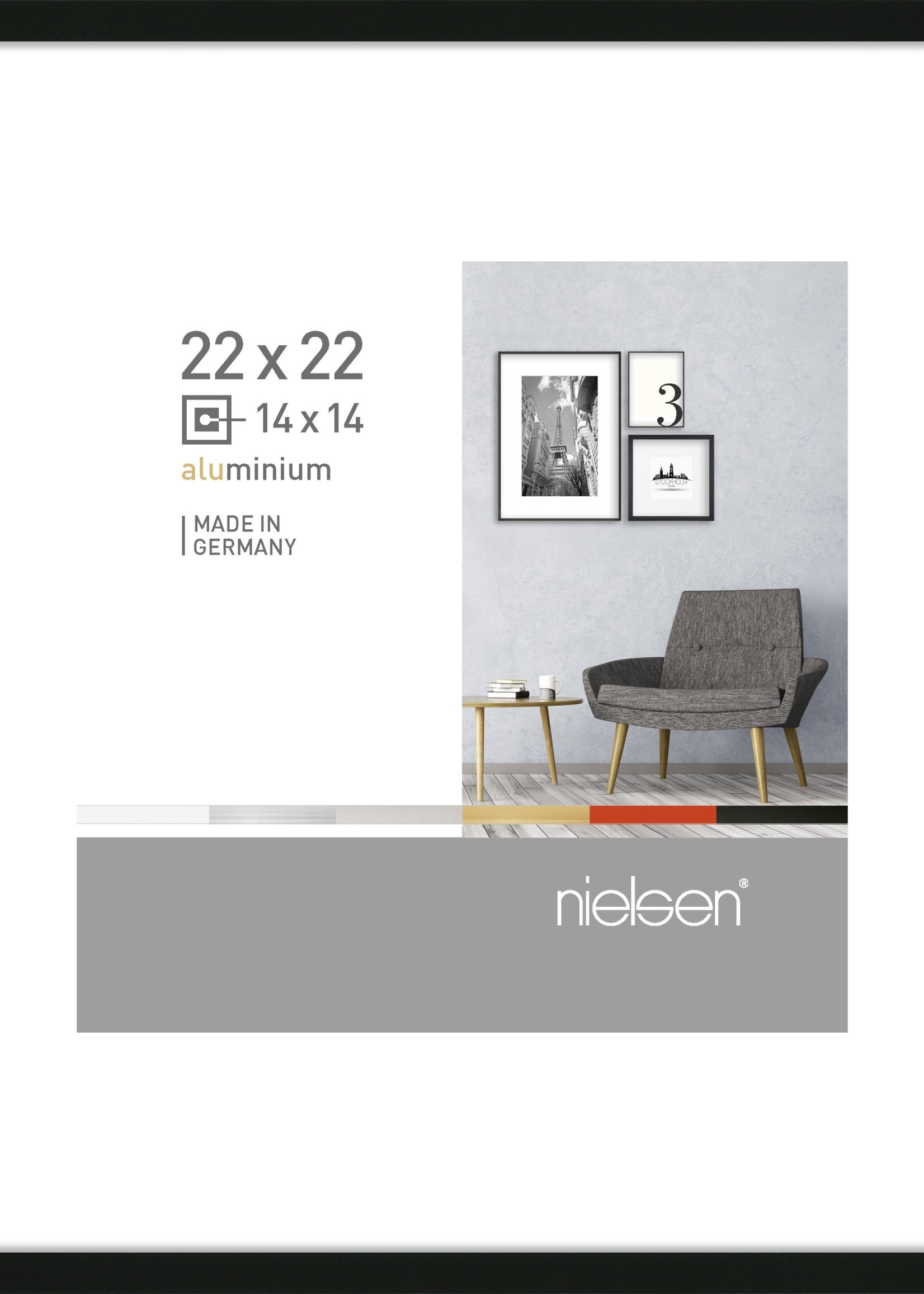 Nielsen Pixel 22 x 22 cm p.p. 14 x 14 cm