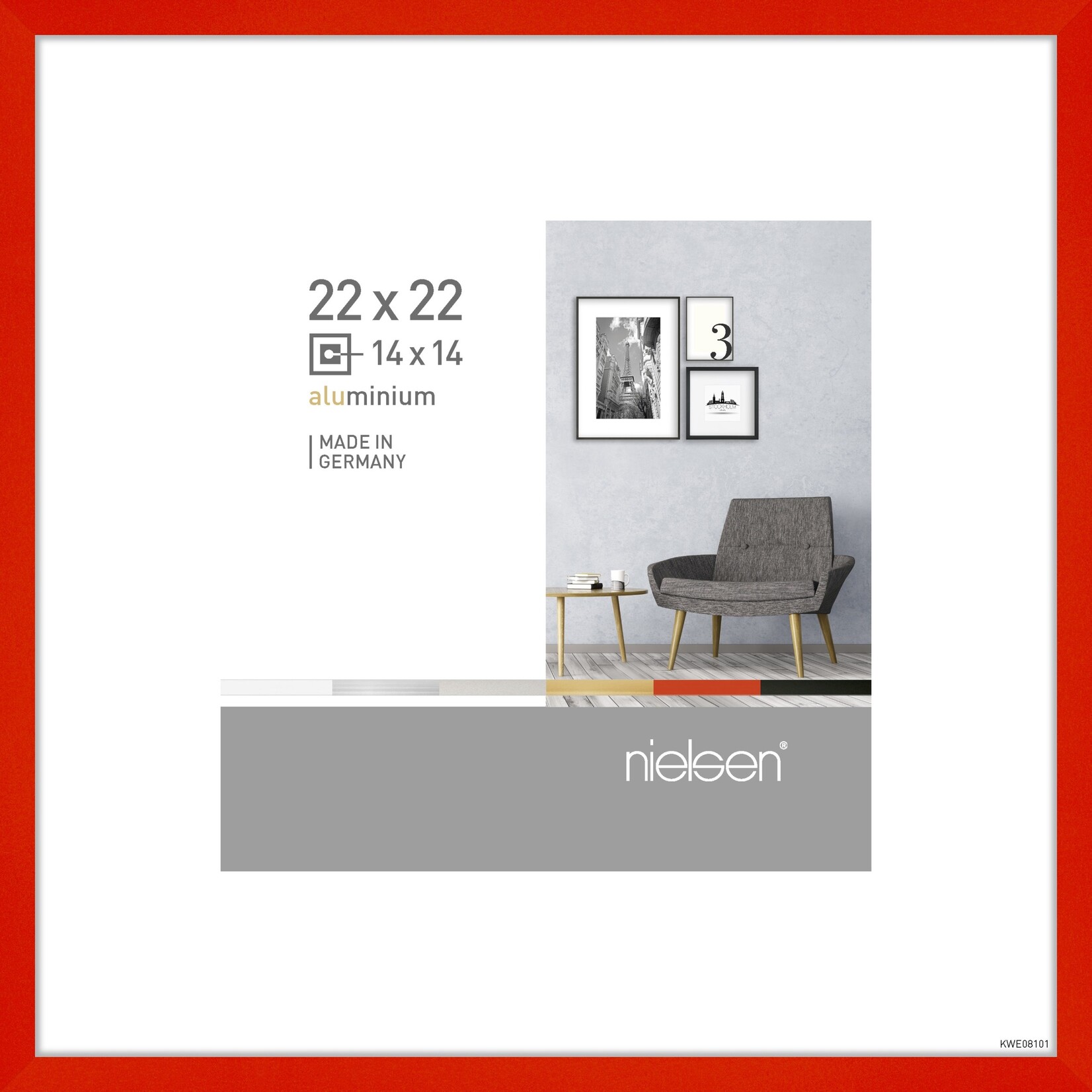 Nielsen Pixel 22 x 22 cm p.p. 14 x 14 cm