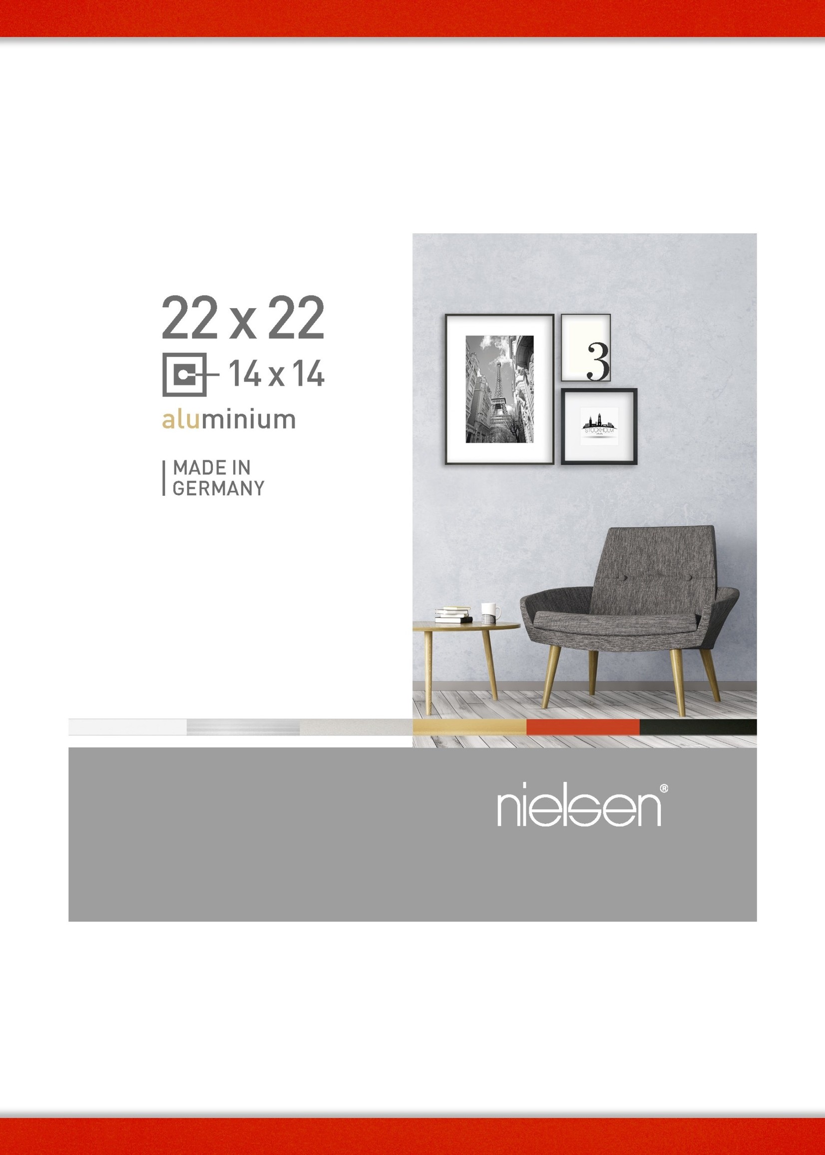 Nielsen Pixel 22 x 22 cm p.p. 14 x 14 cm