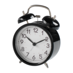 Mascagni M582 Alarm Clock Diam.10,5 - Col.Black