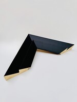 Mat zwart dubbele hoek