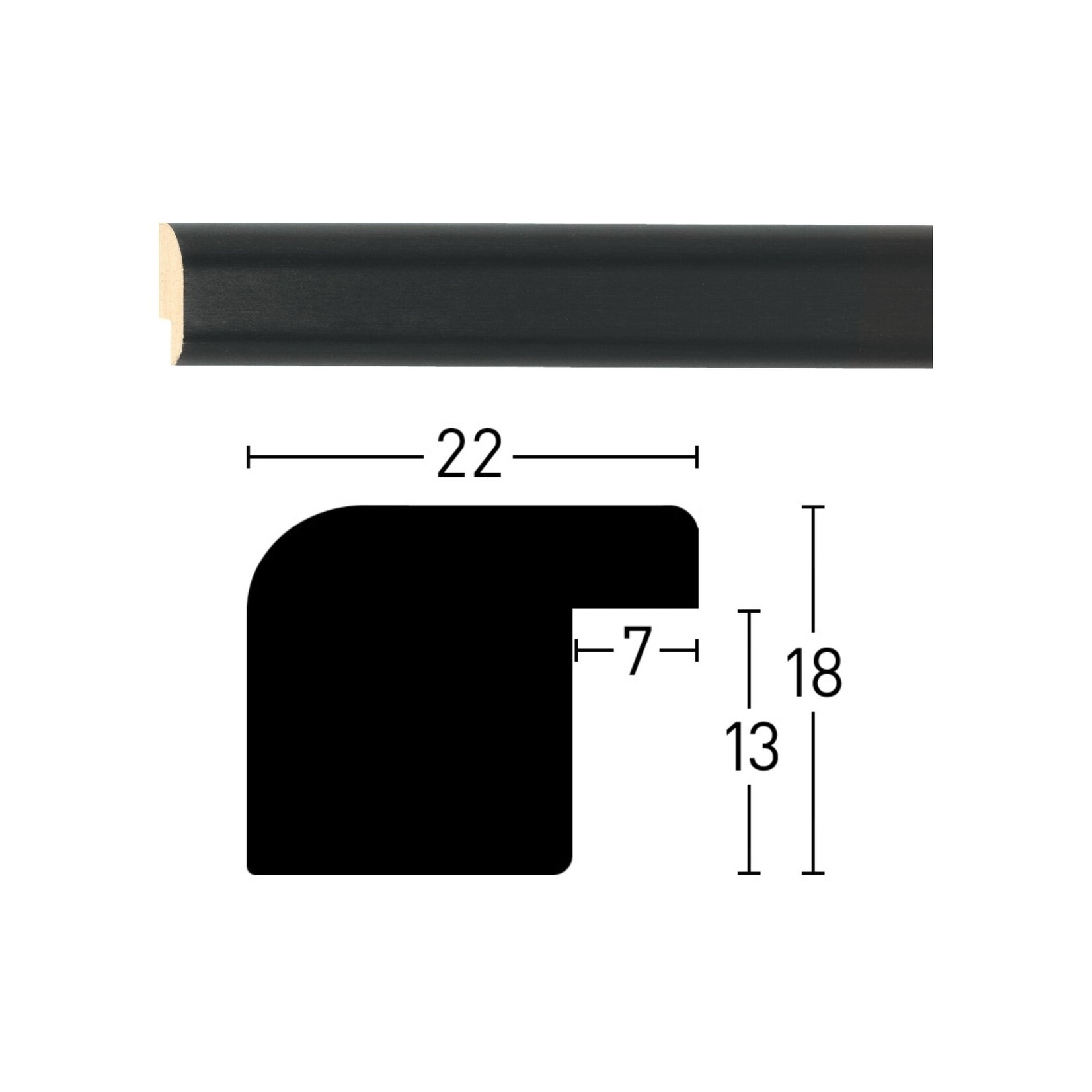 Maatwerk Aquarelle Black