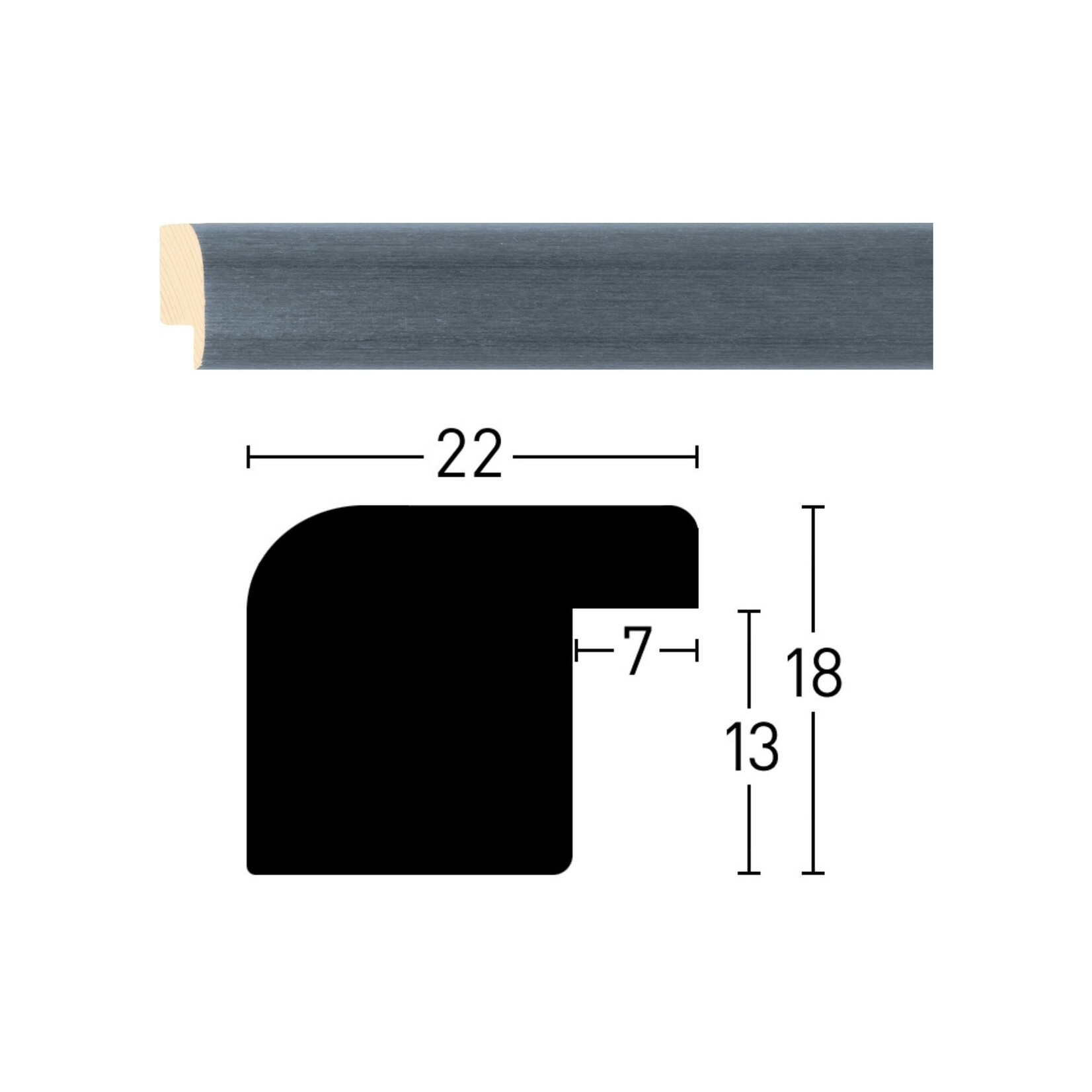 Maatwerk Aquarelle Anthracite